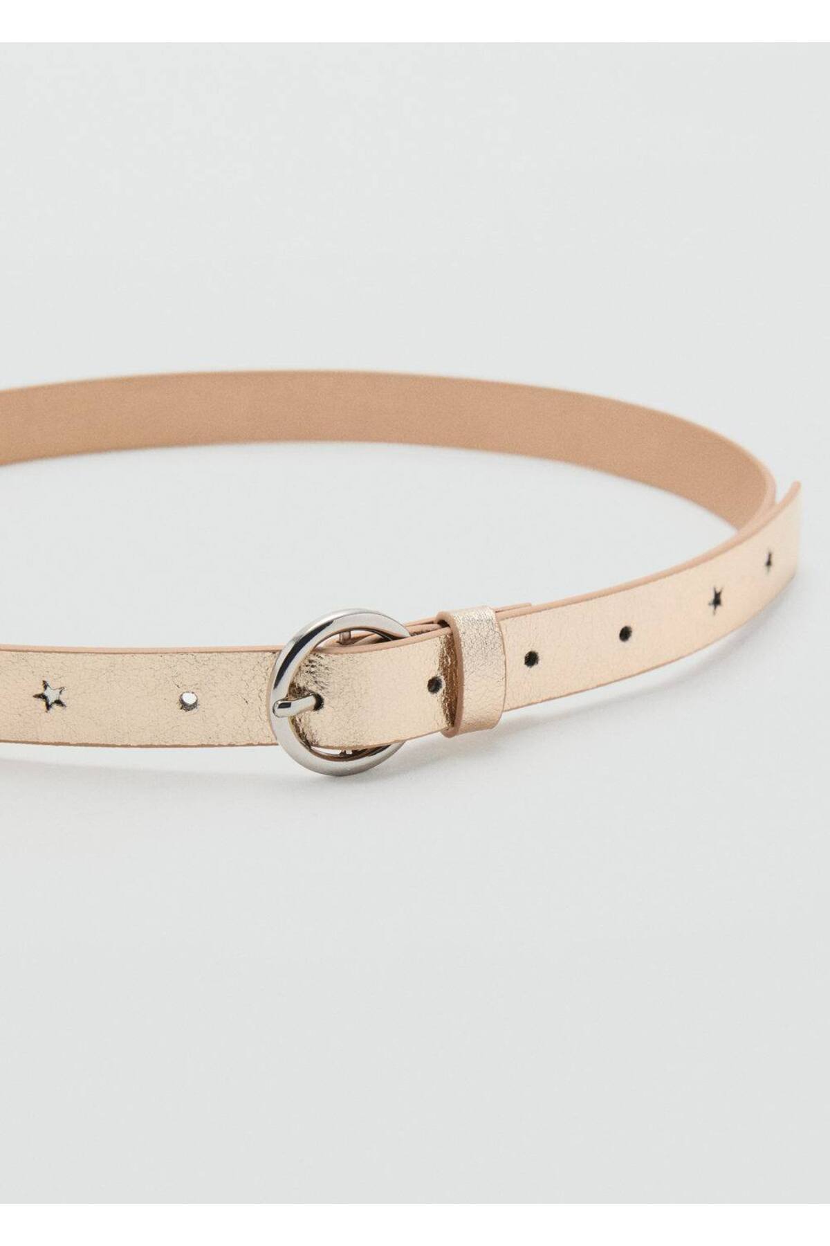 Yıldızlı skinny kemer