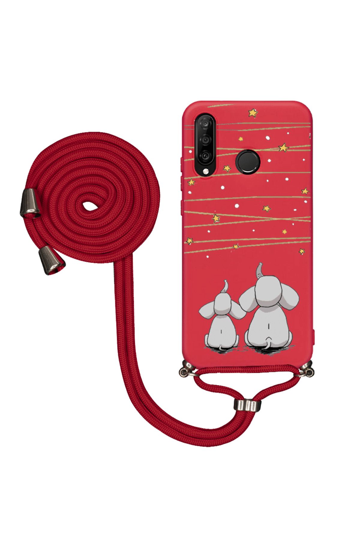 Royaleks Huawei P30 Lite İpli Lansman Kılıf - Elephants And The Stars