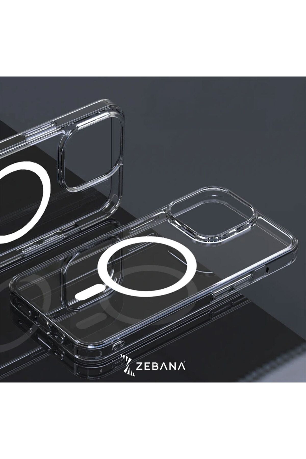 ARKAY İphone Şeffaf Magsafe Silikon Kılıf (Kablosuz Şarj Destekli)
