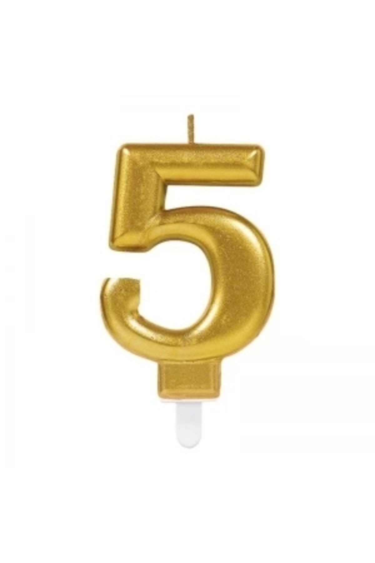 İnnMerry 5 Rakam Mum Gold Renk (5047)