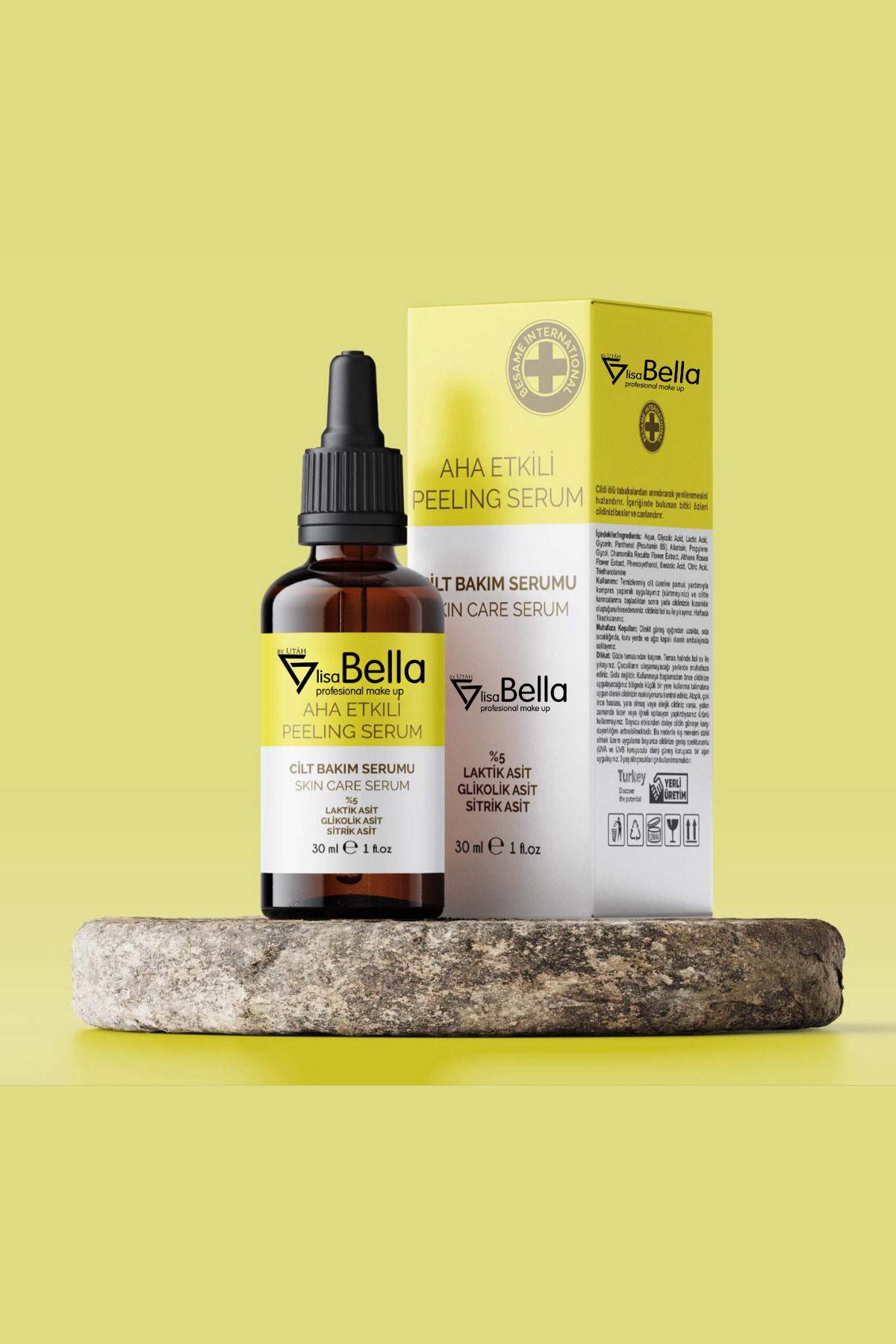 BY UTAH LİSA BELLA Gözenek Sıkılaştırıcı ve Cilt Yenileyici Etki AHA + BHA Peeling Serum BY UTAH LISA BELLA
