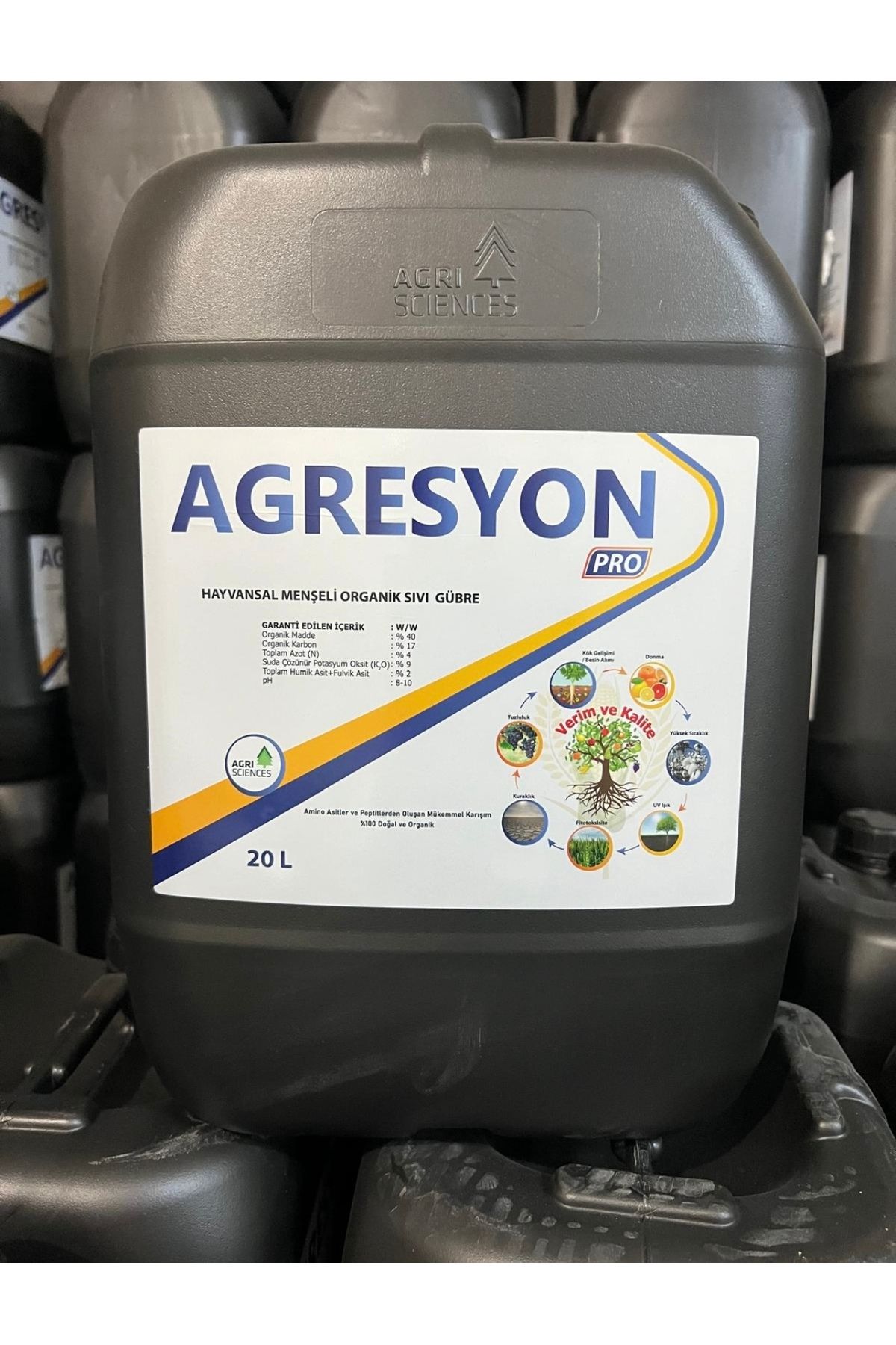 AGRISCIENCES Agresyon Pro Hayvansal Menşeili Organik Sıvı Gübre