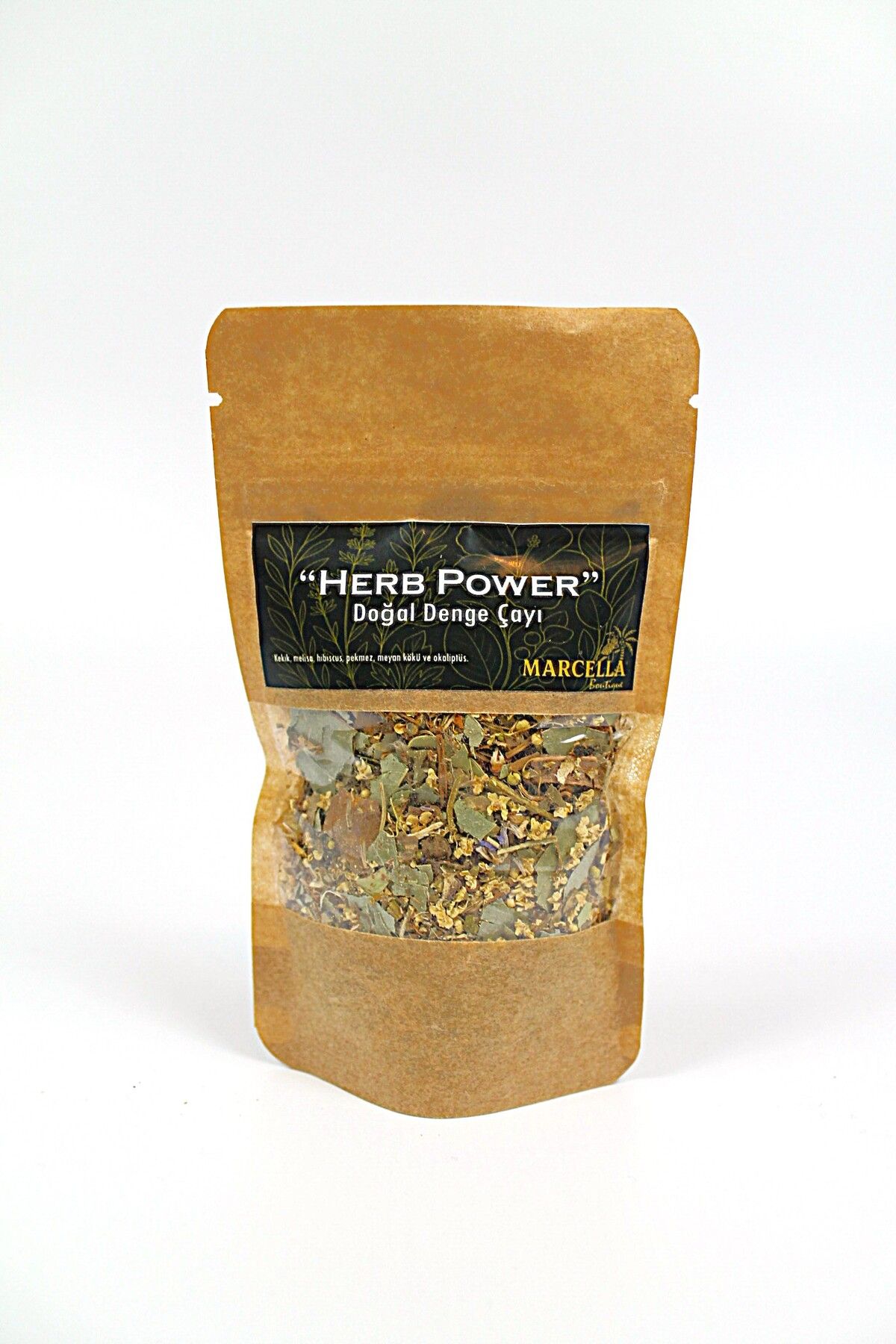 Marcella Goods Herb Power Doğal Denge Çayı | Kekik, Melisa, Ebegümeci | 15g