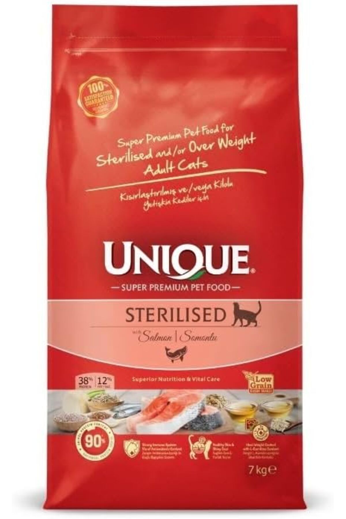 Unique Adult Cat Sterilised Salmon 7 Kg