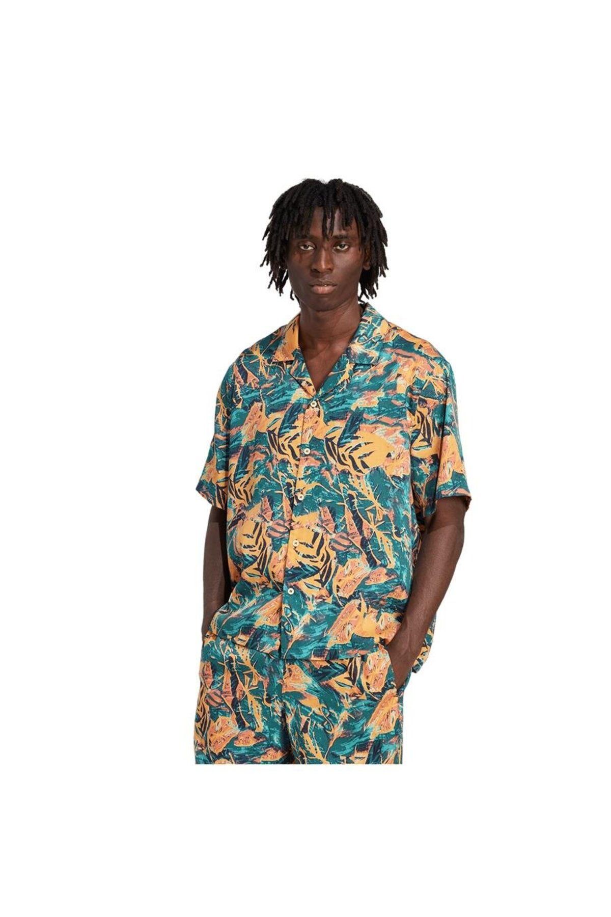 adidas Erkek Çok renkli T-shirt RESORT SHIRT KC5901