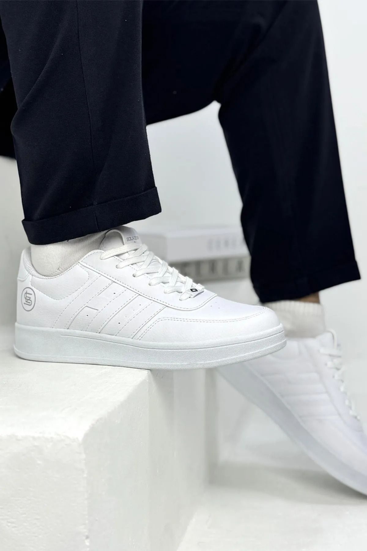 Elit Solazer 039 Beyaz Günlük Erkek Sneaker