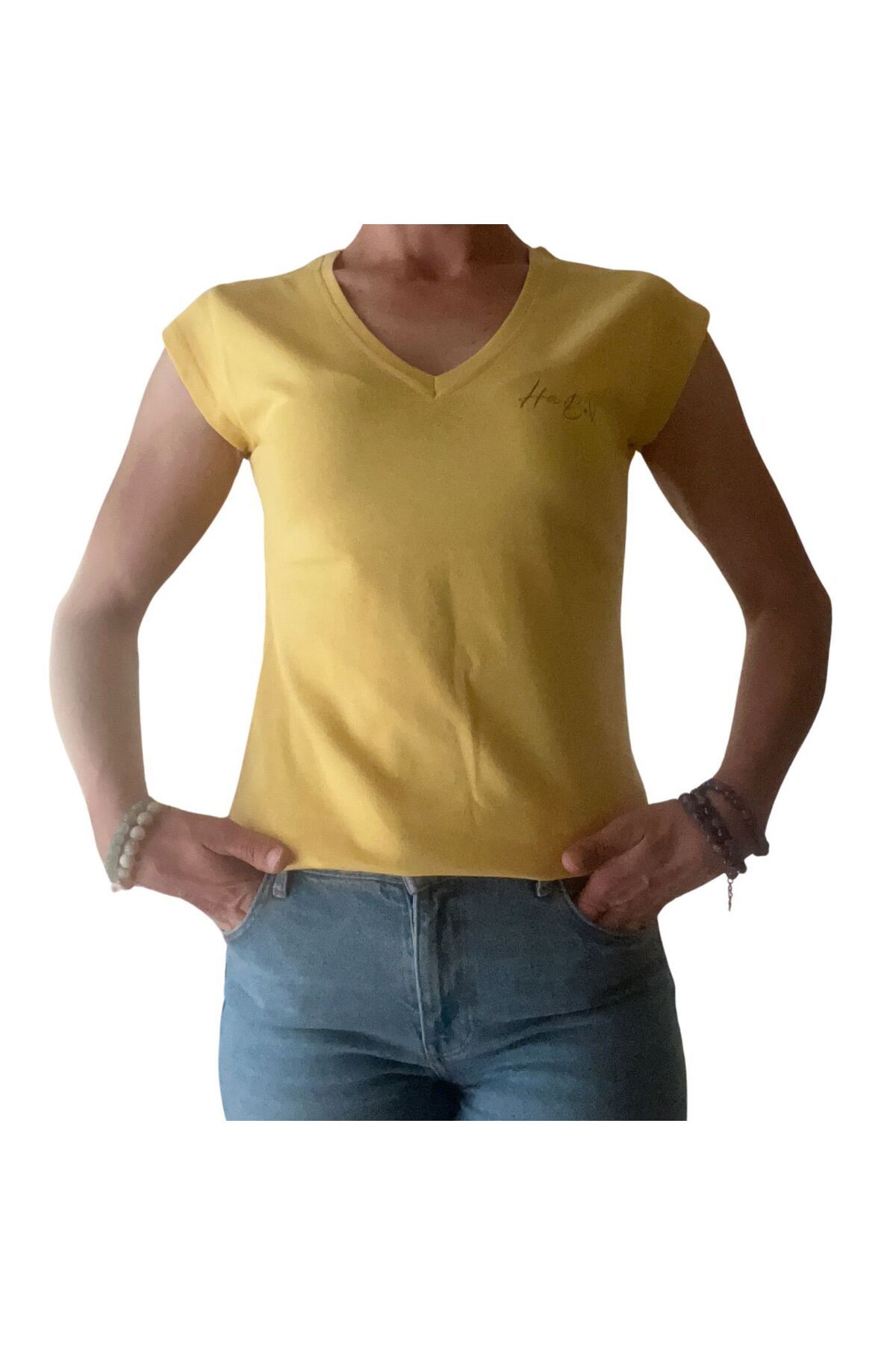Hababamevi HABEV - Kaliteli T-Shirt V Yaka