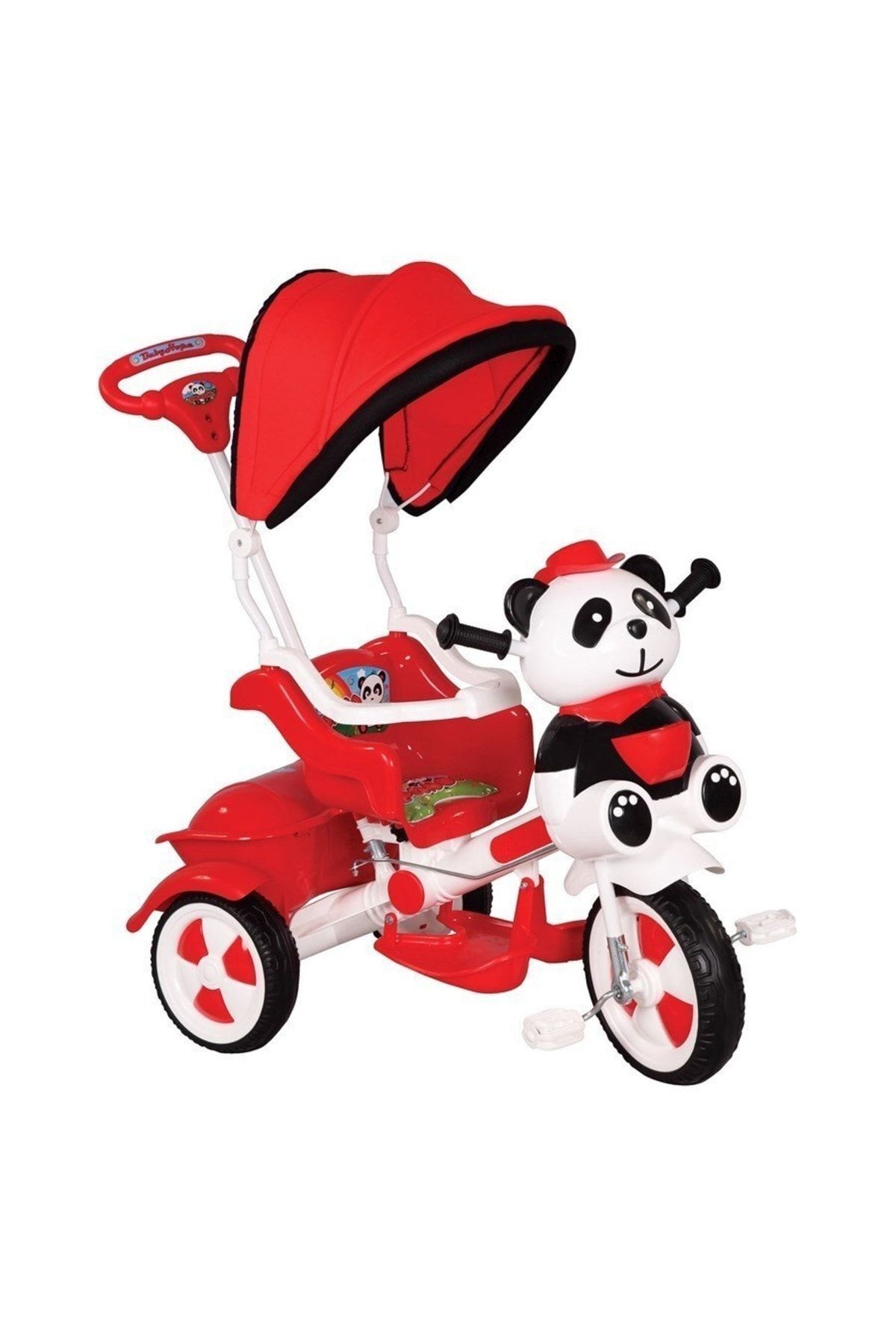 SerenityHaven Little Panda Kırmızı Beyaz