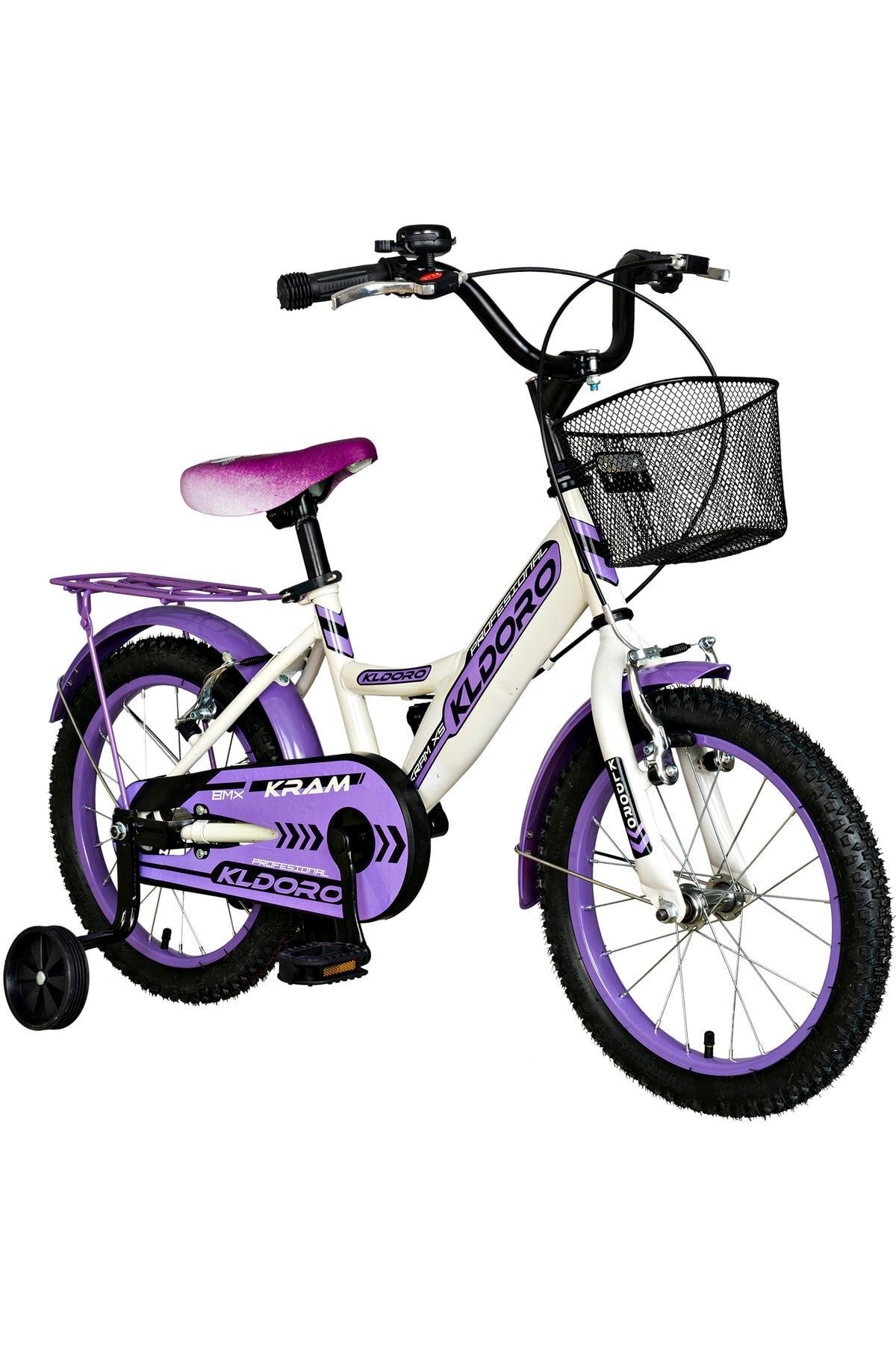 SerenityHaven Kd-16301 Çelik Kadro 16 Jant Bağajlı Kız Çocuk Bisikleti