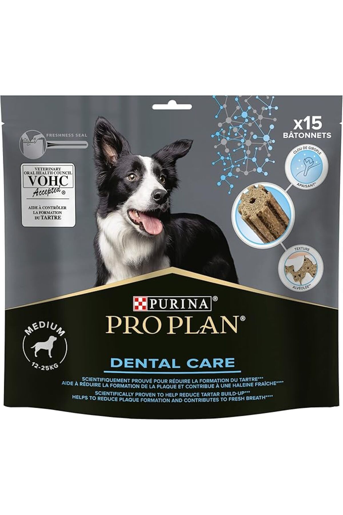 Pro Plan Medium Breed Dental Care Orta Ve Büyük Irk Köpekler Için Diş Sağlığı Ödülü 15 Parça 345Gr