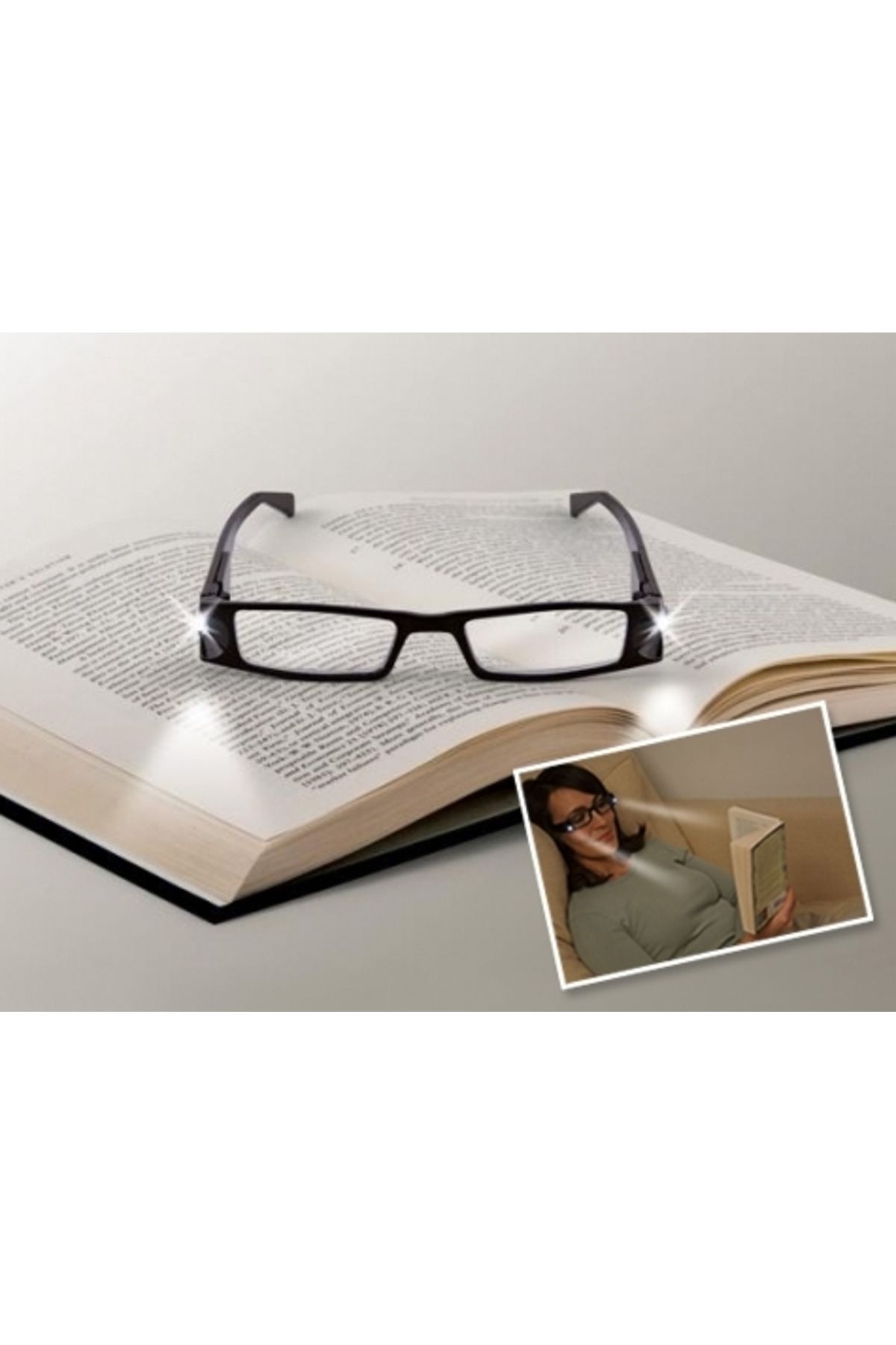 Zayla Kitap Okuma Gözlüğü Led Işıklı (5165)
