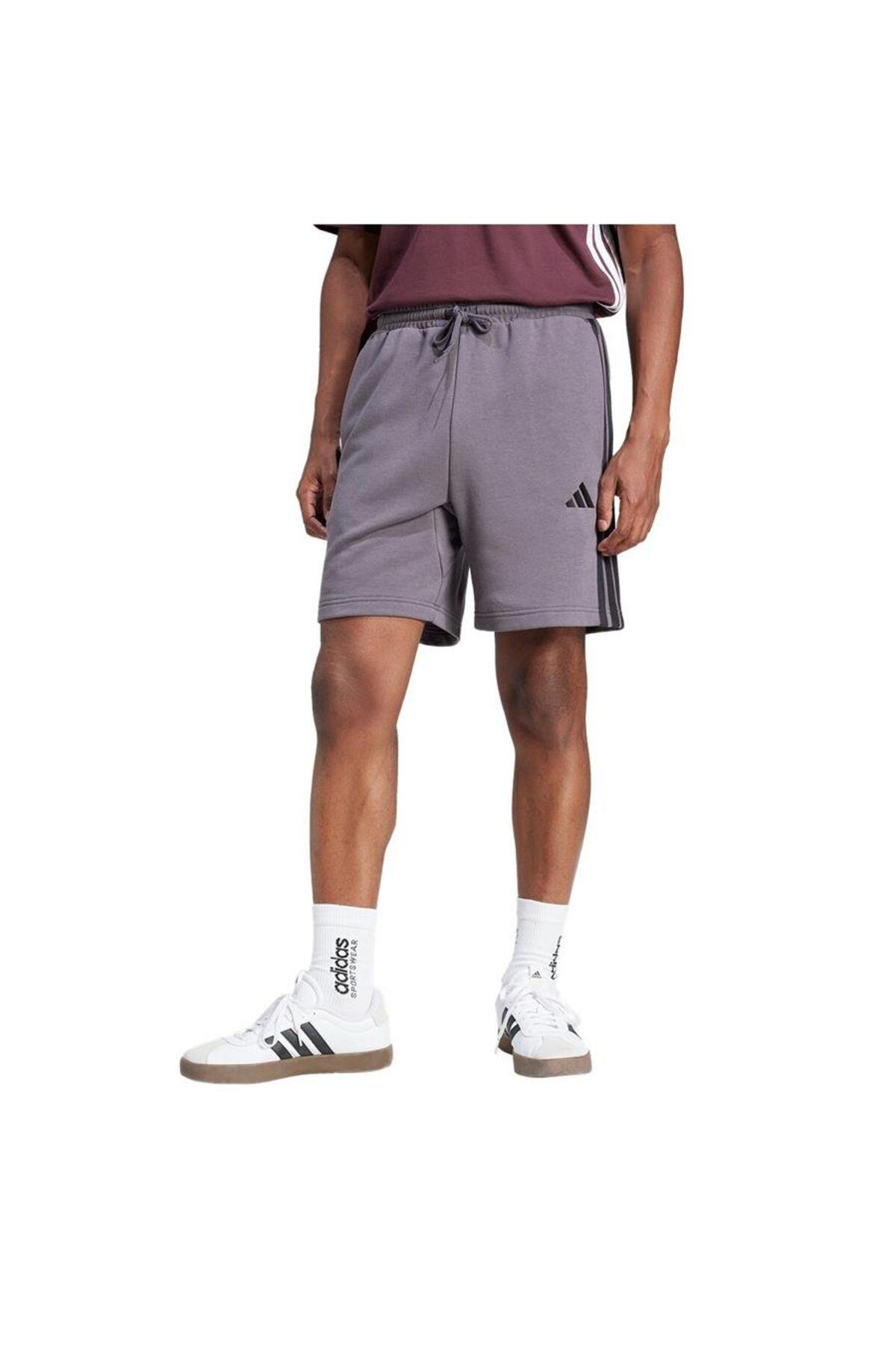 adidas Erkek Gri Şort M 3S FT SHO JE6422