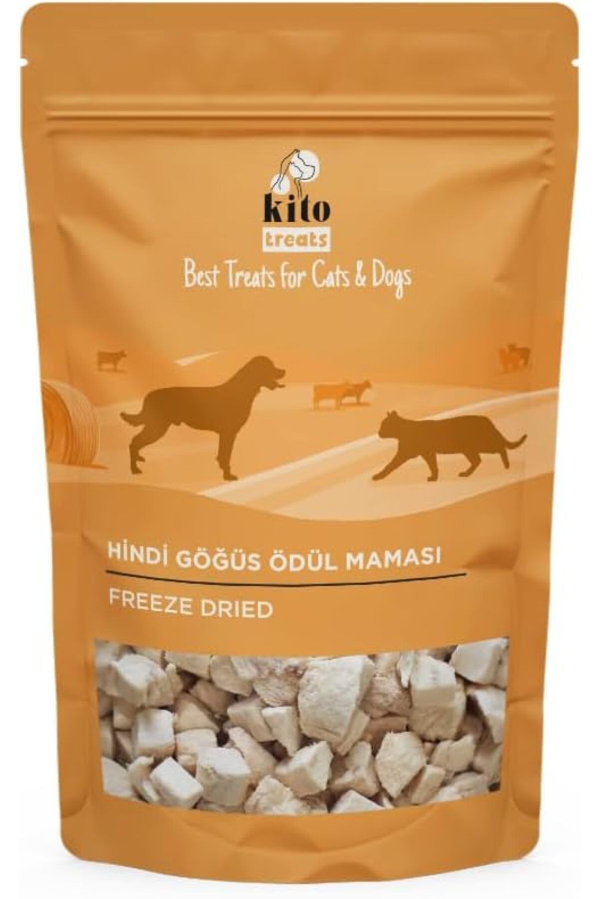 Orqinel Kito Freeze Dried Hindi Göğüs Ödül Maması Köpekler için 30 gr (Dog Treat)