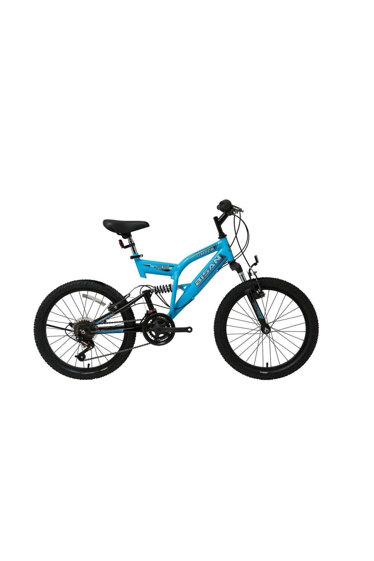 SerenityHaven BİSAN JUMPER ÇOCUK BİSİKLETİ 34 CM V FREN 20 JANT 18 VİTES AÇIK MAVİ PARLAK SİYAH