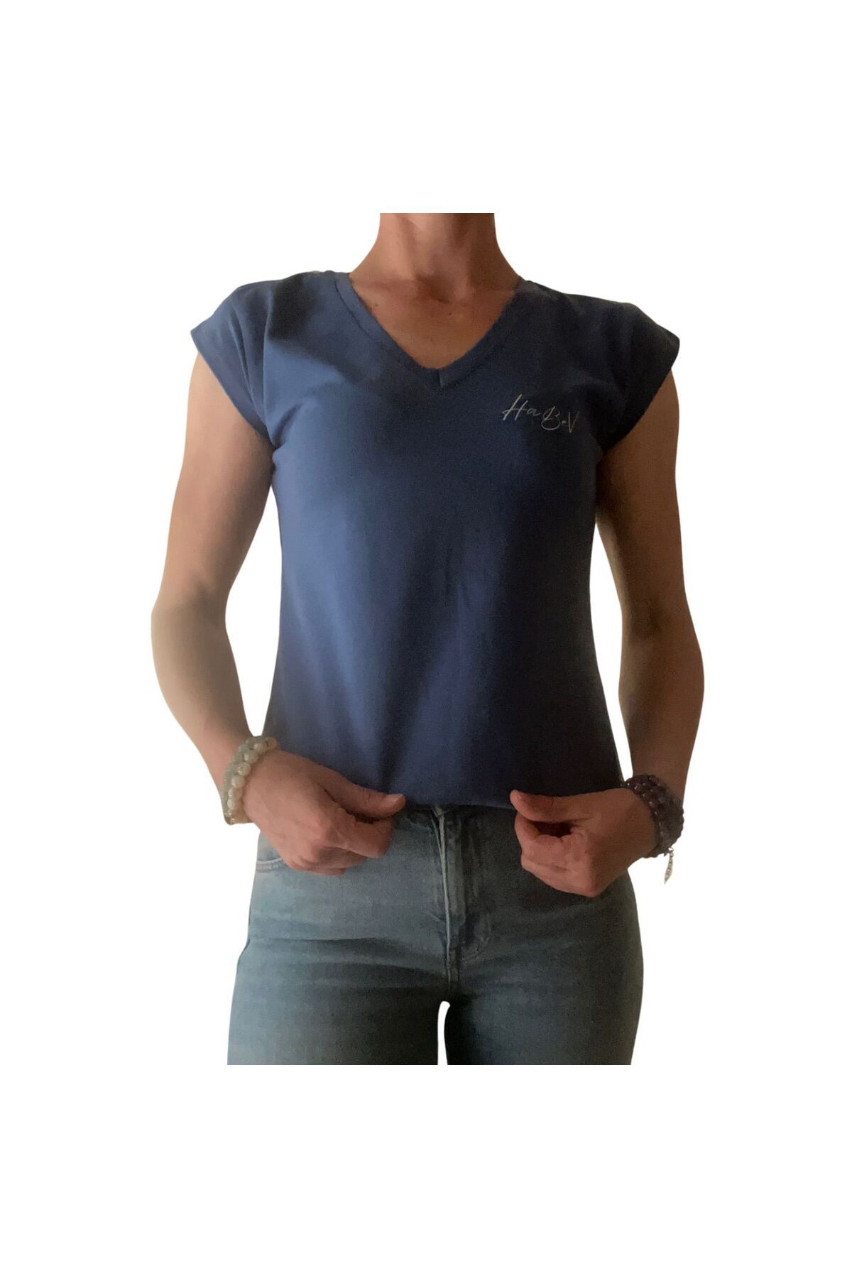 Hababamevi HABEV - Kaliteli T-Shirt V Yaka