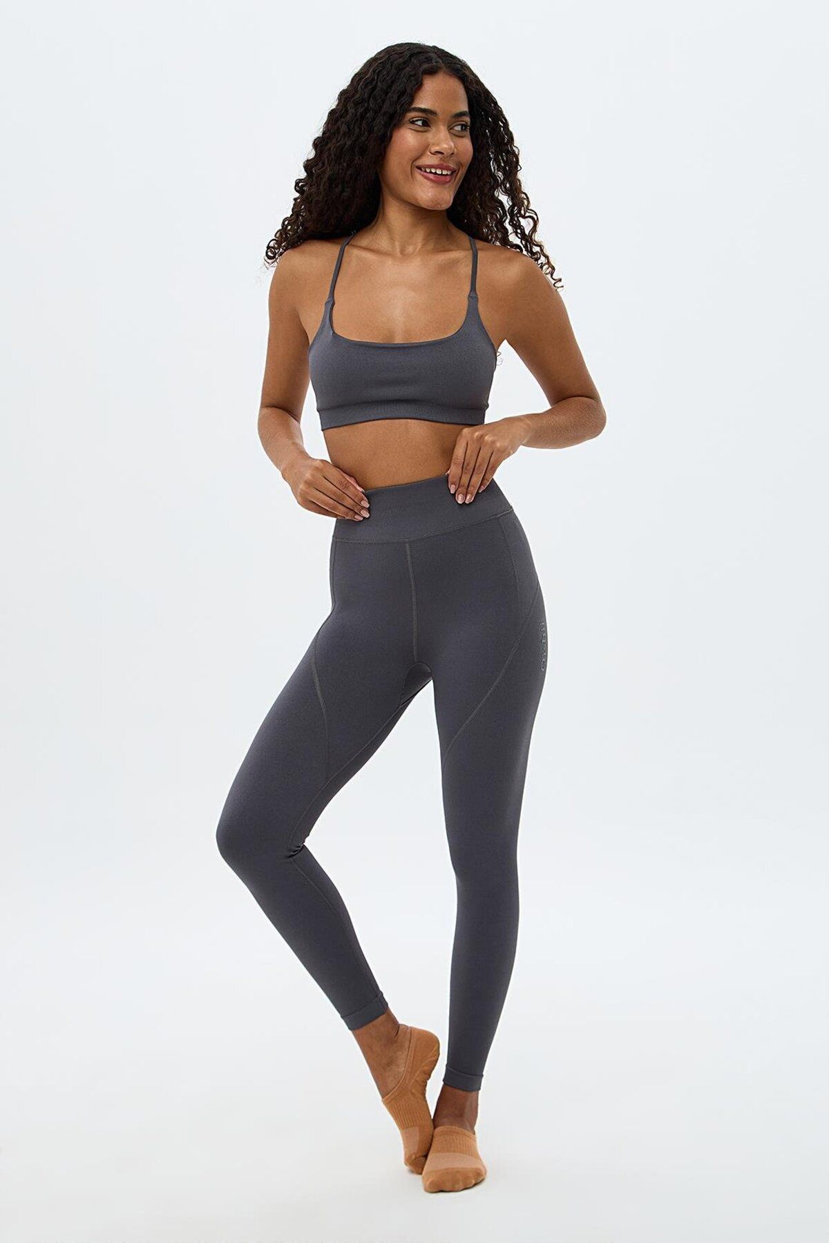 Oishii Aozora Sport Aktif Spor Tayt Gri