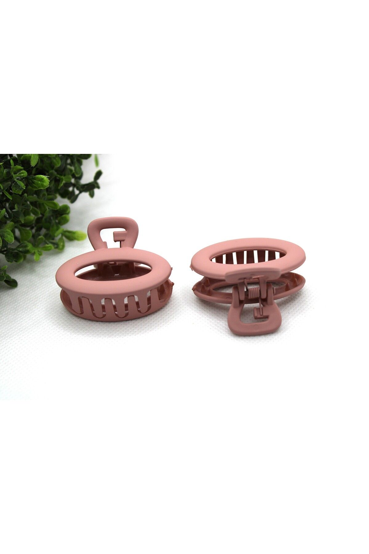 Tezcan Aksesuar 4 CM Oval Renkli Mandal Toka (2'li Paket)