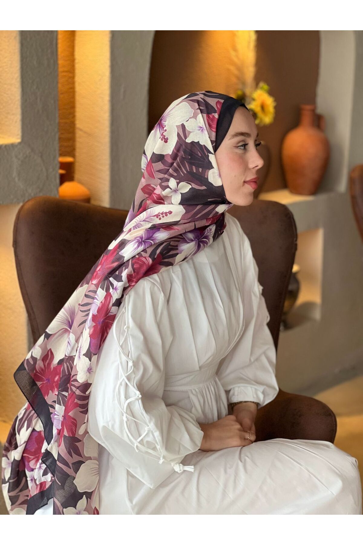 Modakaşmir Jardin Desen Lina Şal