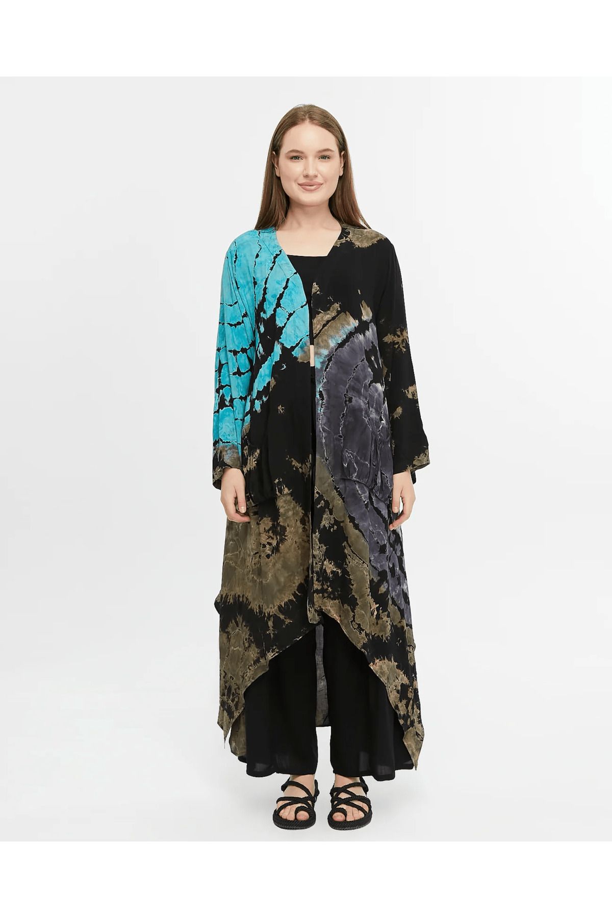 Ranasubaşı Batik Kaftan 0170 Siyah