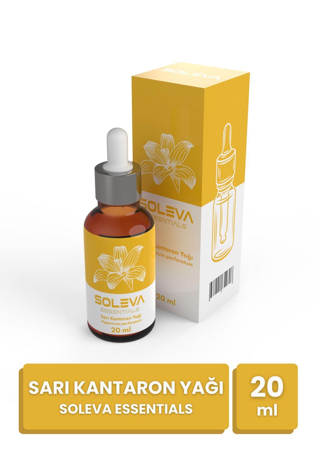 SOLEVA Doğal Sarı Kantaron Yağı 20 ML Damla