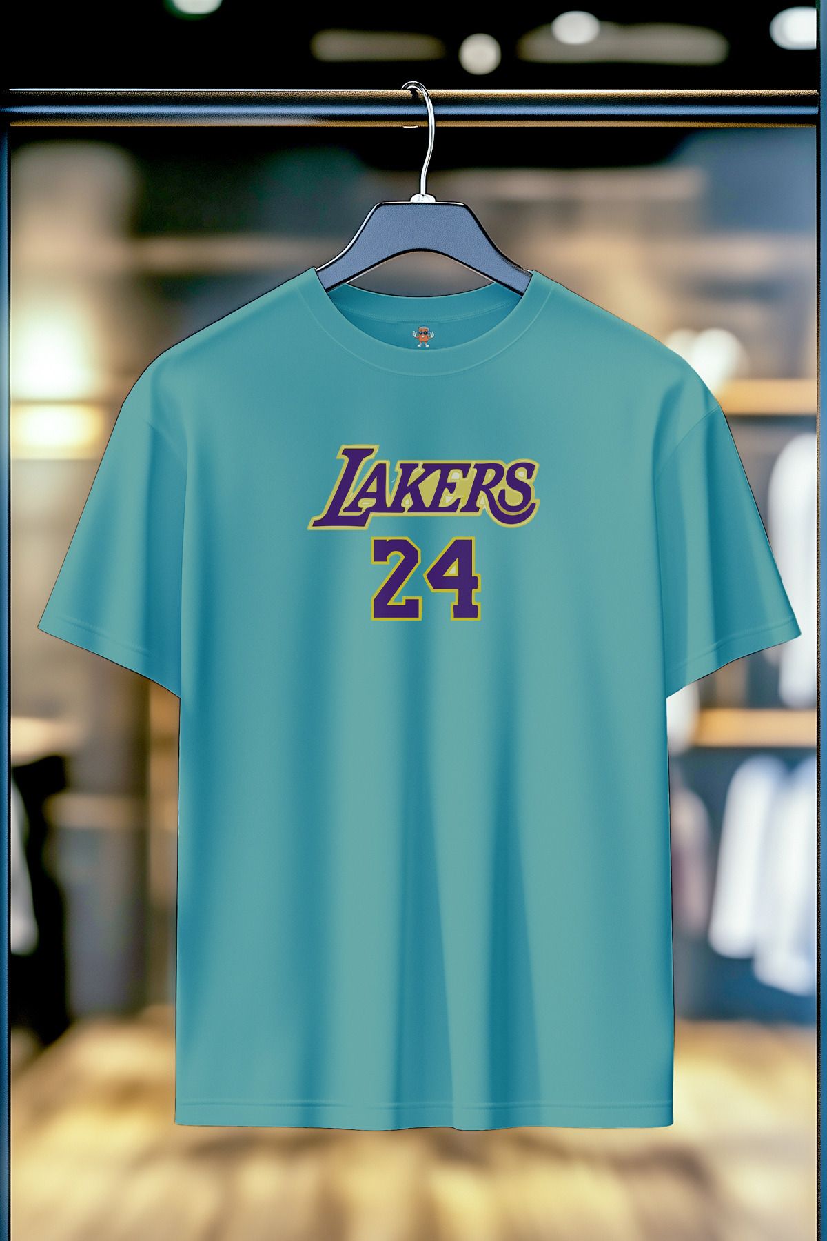 BookOrBook Kobe 24 %100 Pamuk Premium Kalite Sırt Baskılı T-Shirt