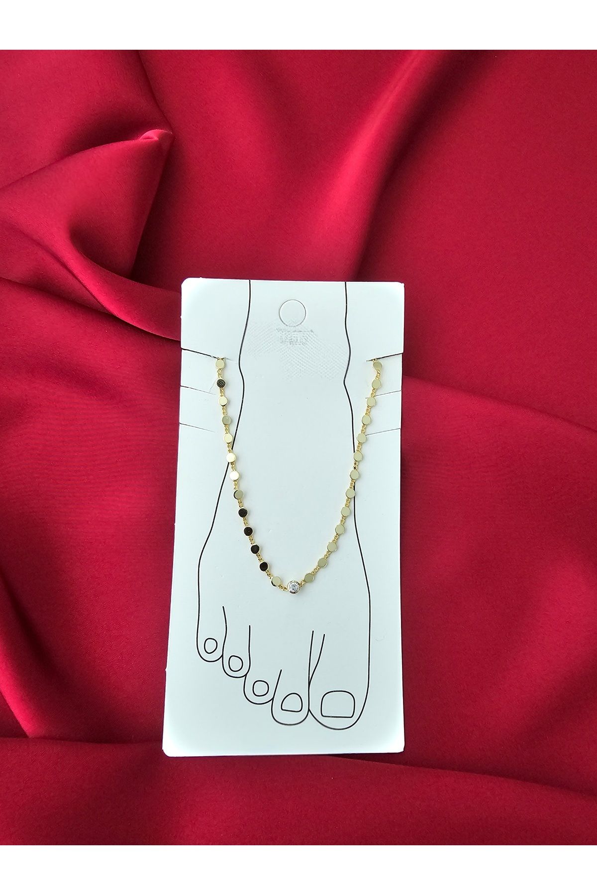 Zivazer Store Kadın çelik kararmaz gold renginde halhal