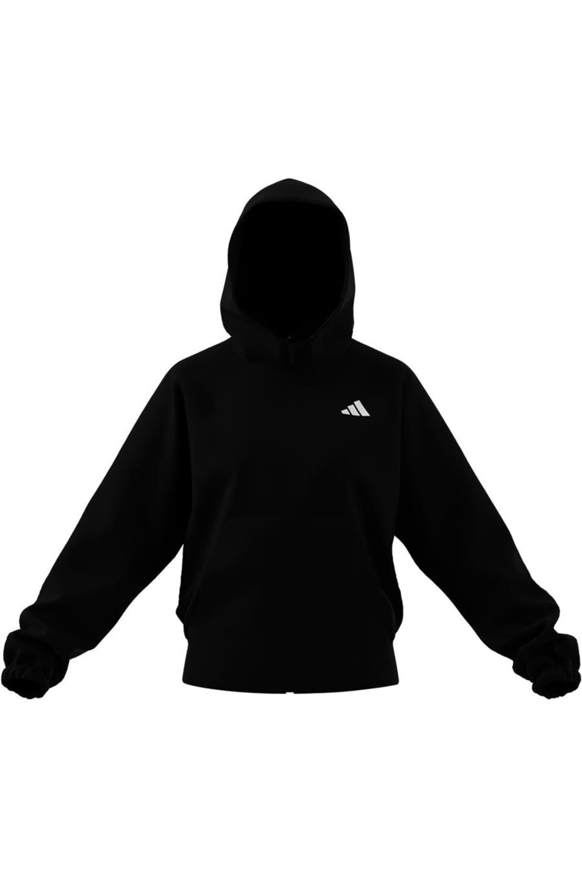 adidas-Women's Black Sweatshirt W Fi Sl Fz Hd Je3989 8