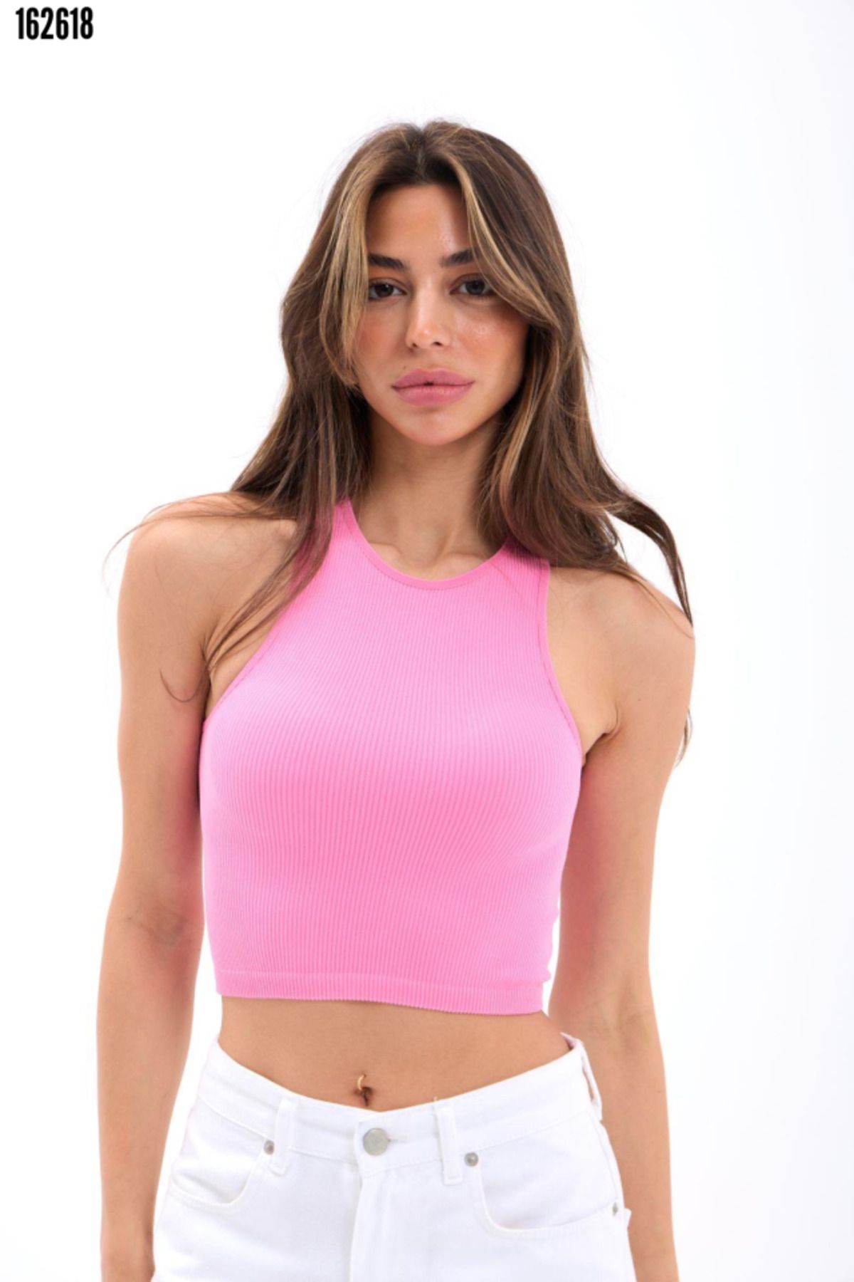 LİVAS SPORCU YARIM T-SHİRT-PEMBE