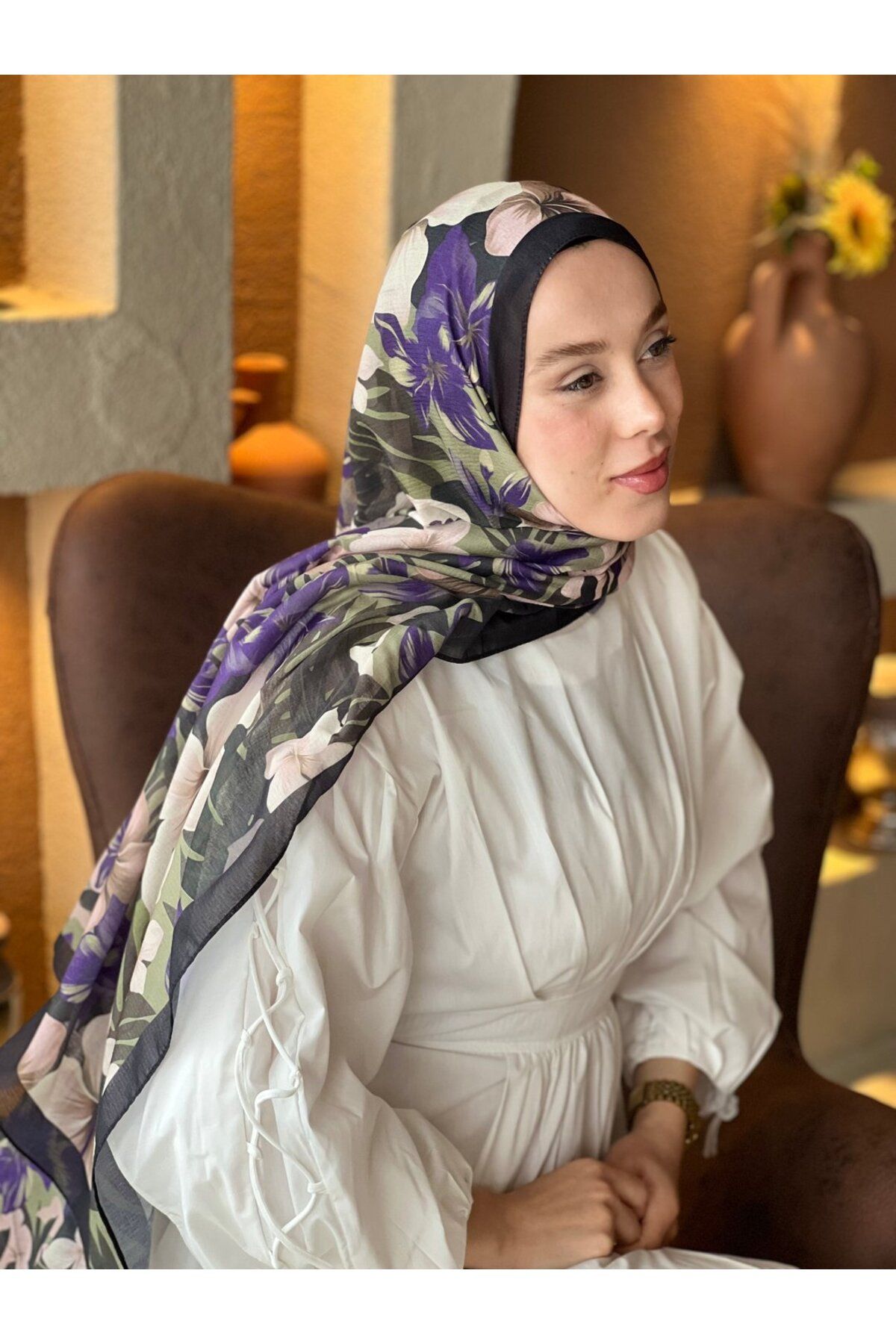 Modakaşmir Jardin Desen Lina Şal