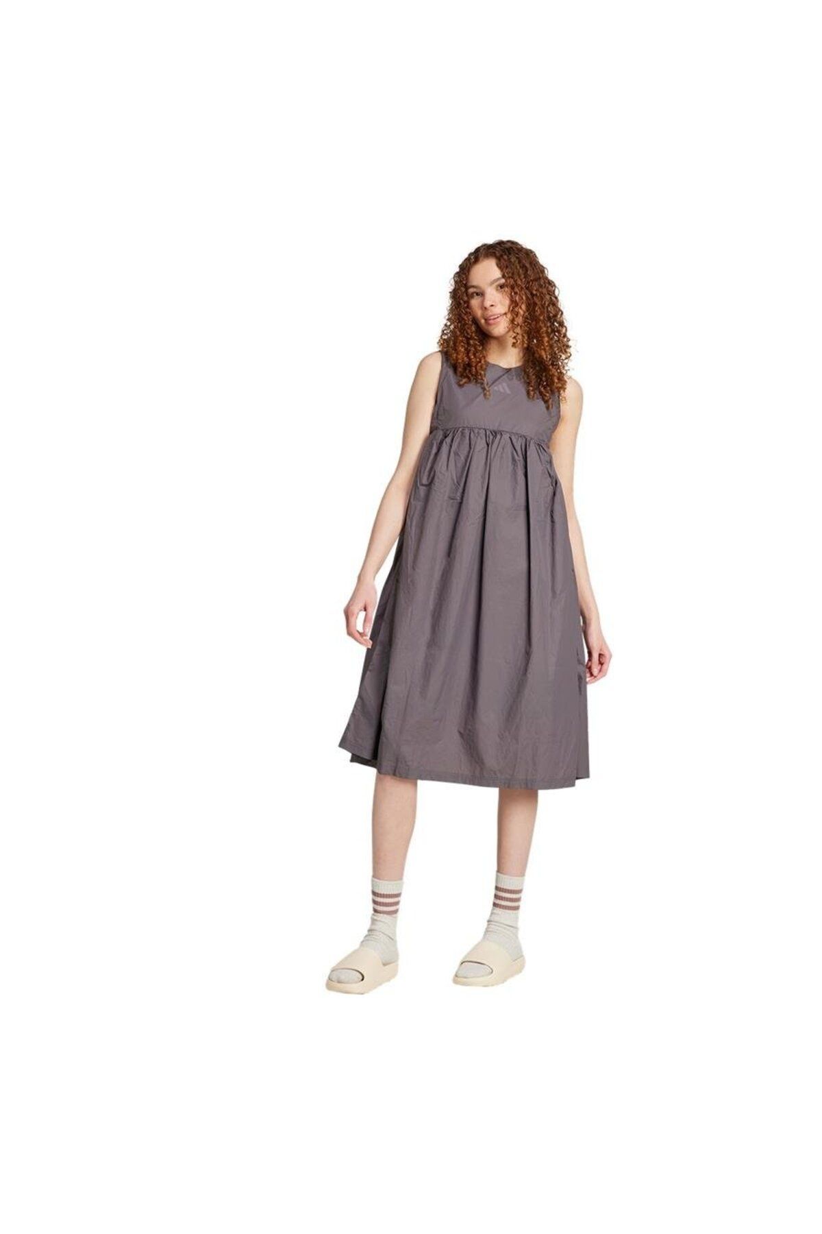 adidas Kadın Gri Elbise W CE Q2 DRESS JF3406
