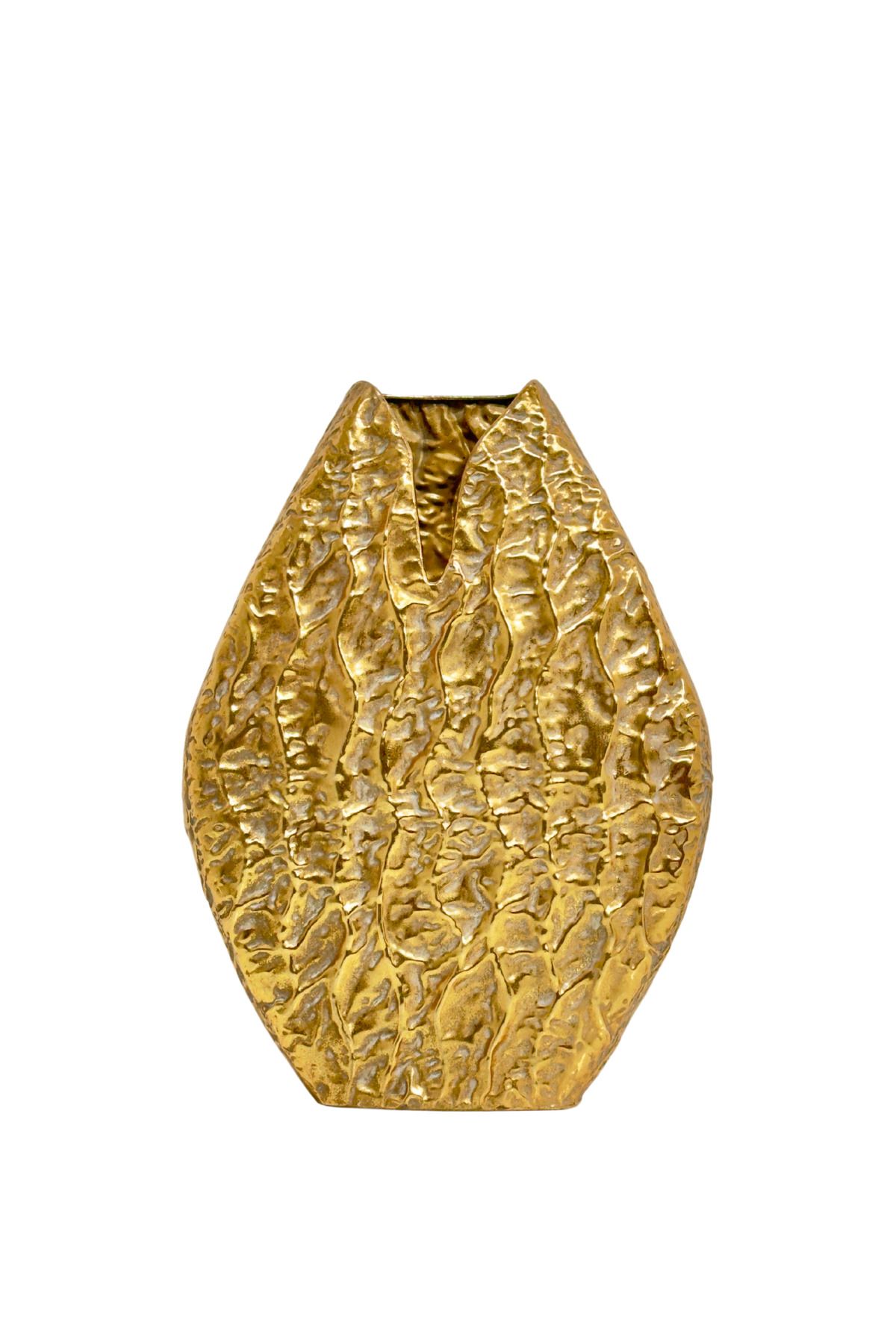 Lara Decor Metal Gold Oval Vazo
