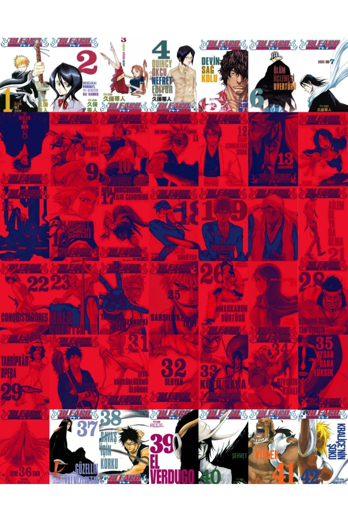 Gerekli Şeyler Yayıncılık Bleach (1-7, 37-42) 13 Ciltlik Manga Seti