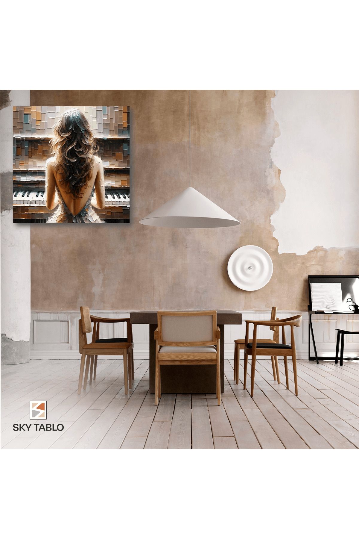 Home Melodinin Arkası Kanvas Tablo