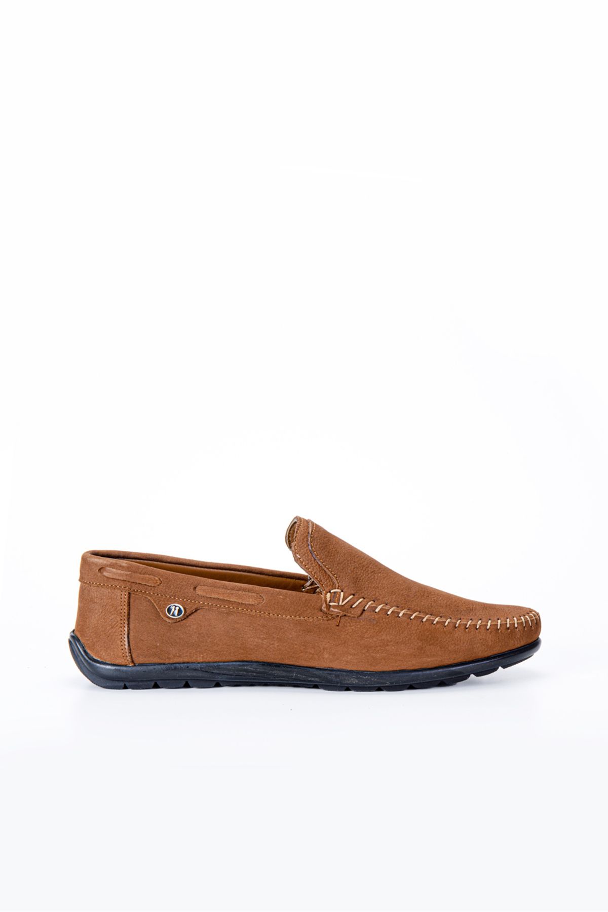 Vantaggio Taba Nubuk %100 Hakiki Deri Erkek Loafer Ayakkabı
