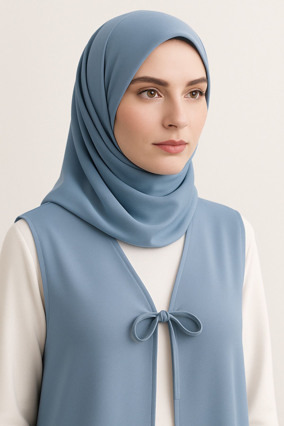 Misue Handmade Medine İpeği Şal, 75X190 Dökümlü, Kaymaz, Kırışmaz, Hafif ve Rahat Kumaş, Tesettür Baş Örtüsü