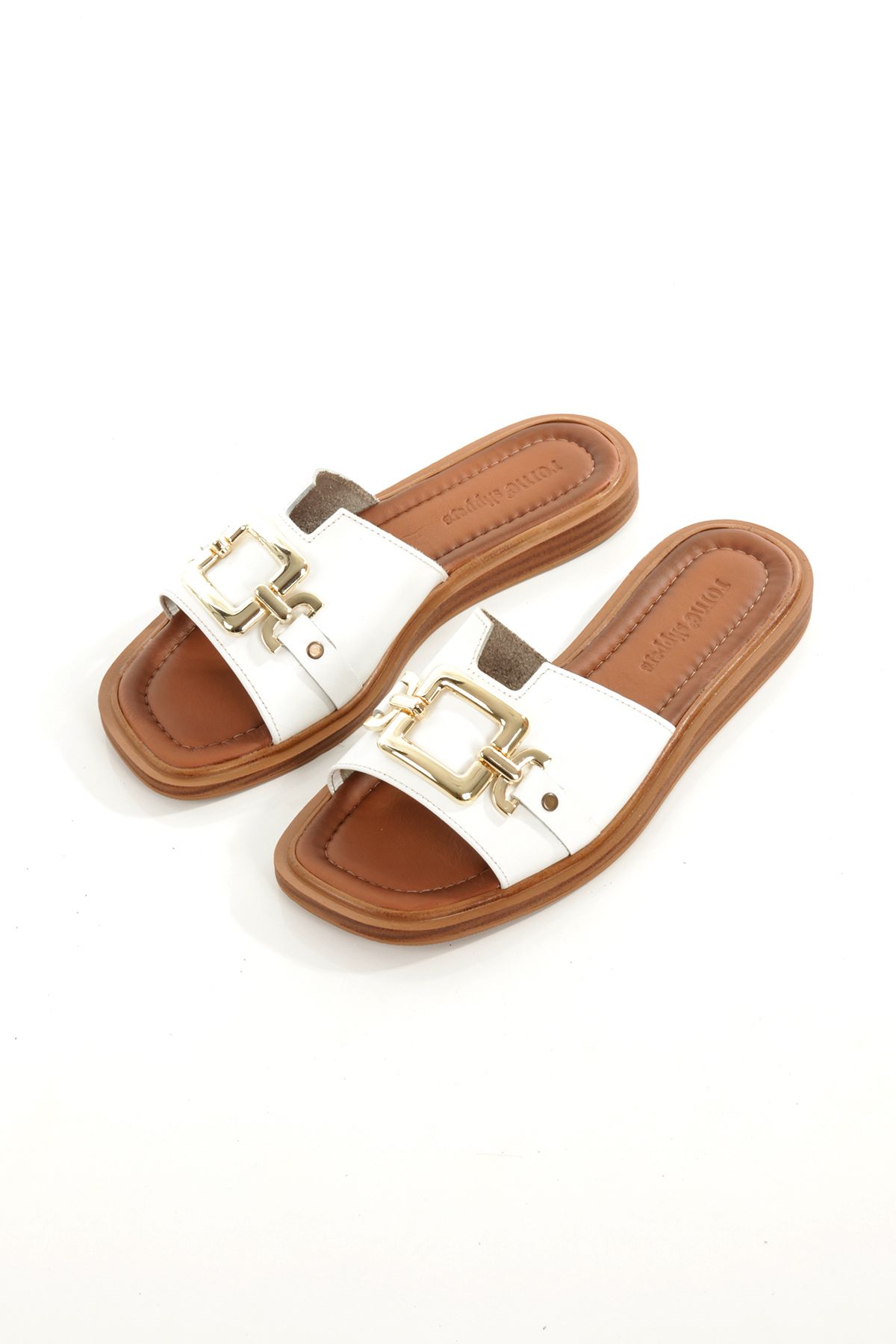 Rome Slippers RT-260024 HAKİKİ DERİ KADIN GÜNLÜK TERLİK