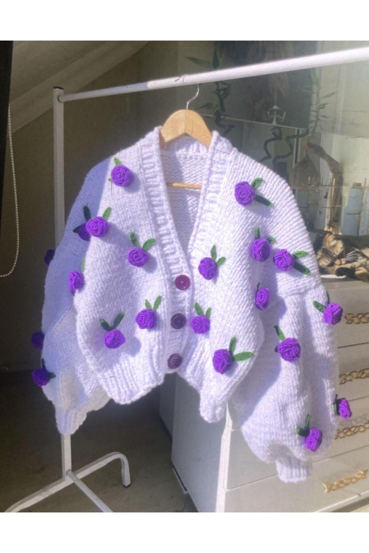 Charme Elegant el örgüsü hırka