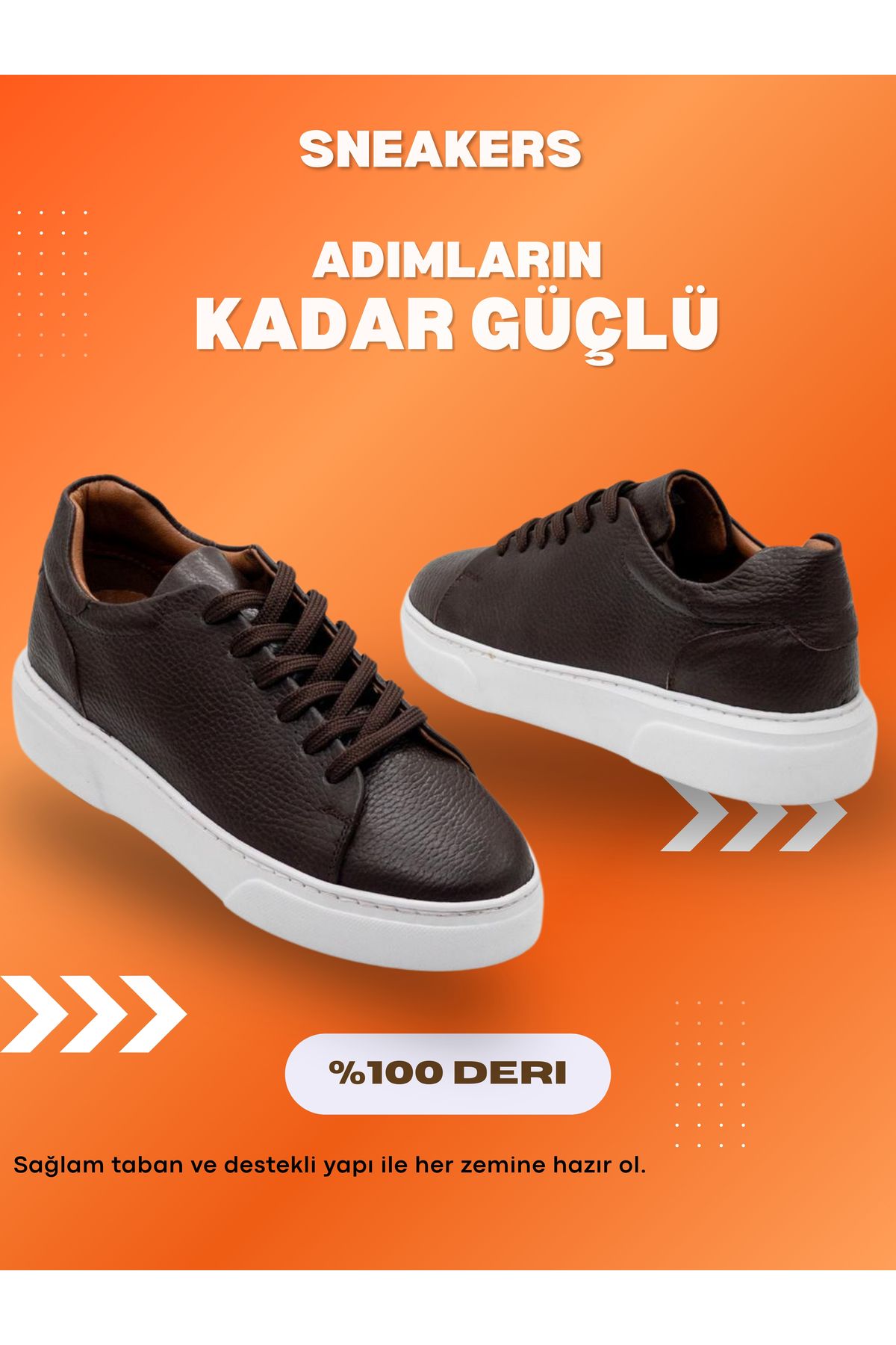 Roben Hakiki Deri/Süet Günlük Erkek Sneaker – Nefes Alabilir & Konforlu