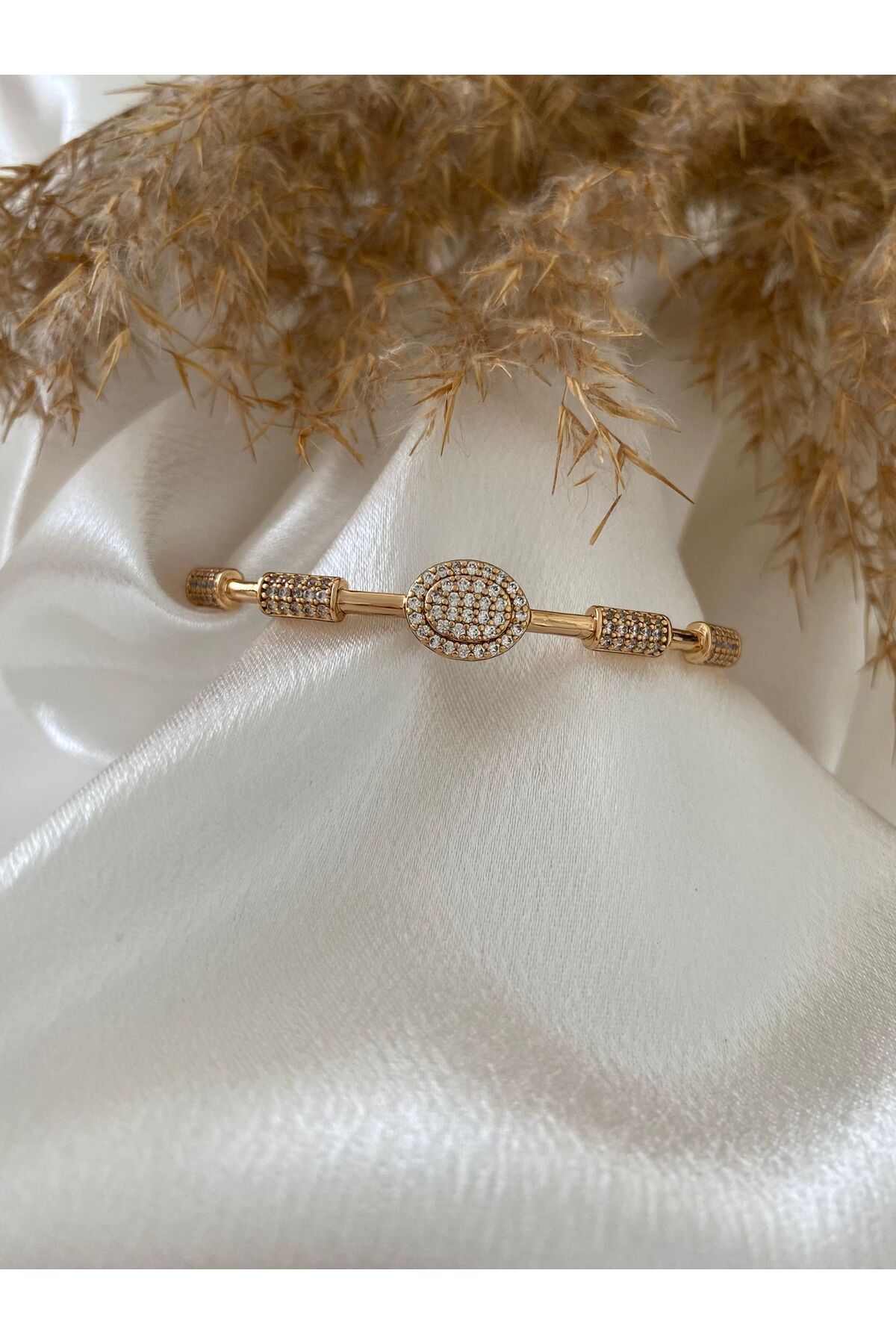 XUPING JEWELRY Zirkon 14K Ayar Xupıng Çelik Kelepçe