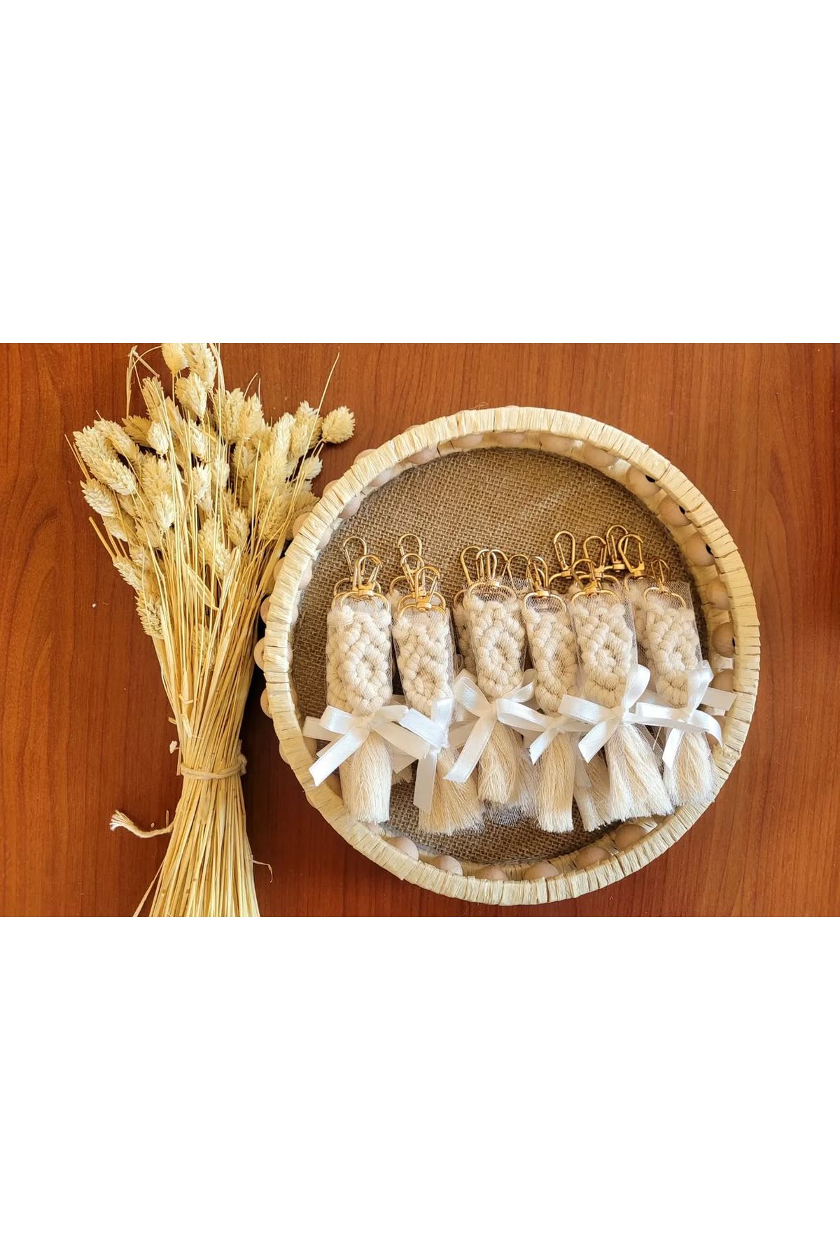 Larmina Decoration 20 Adet Kurdeleli Makrome Anahtarlık