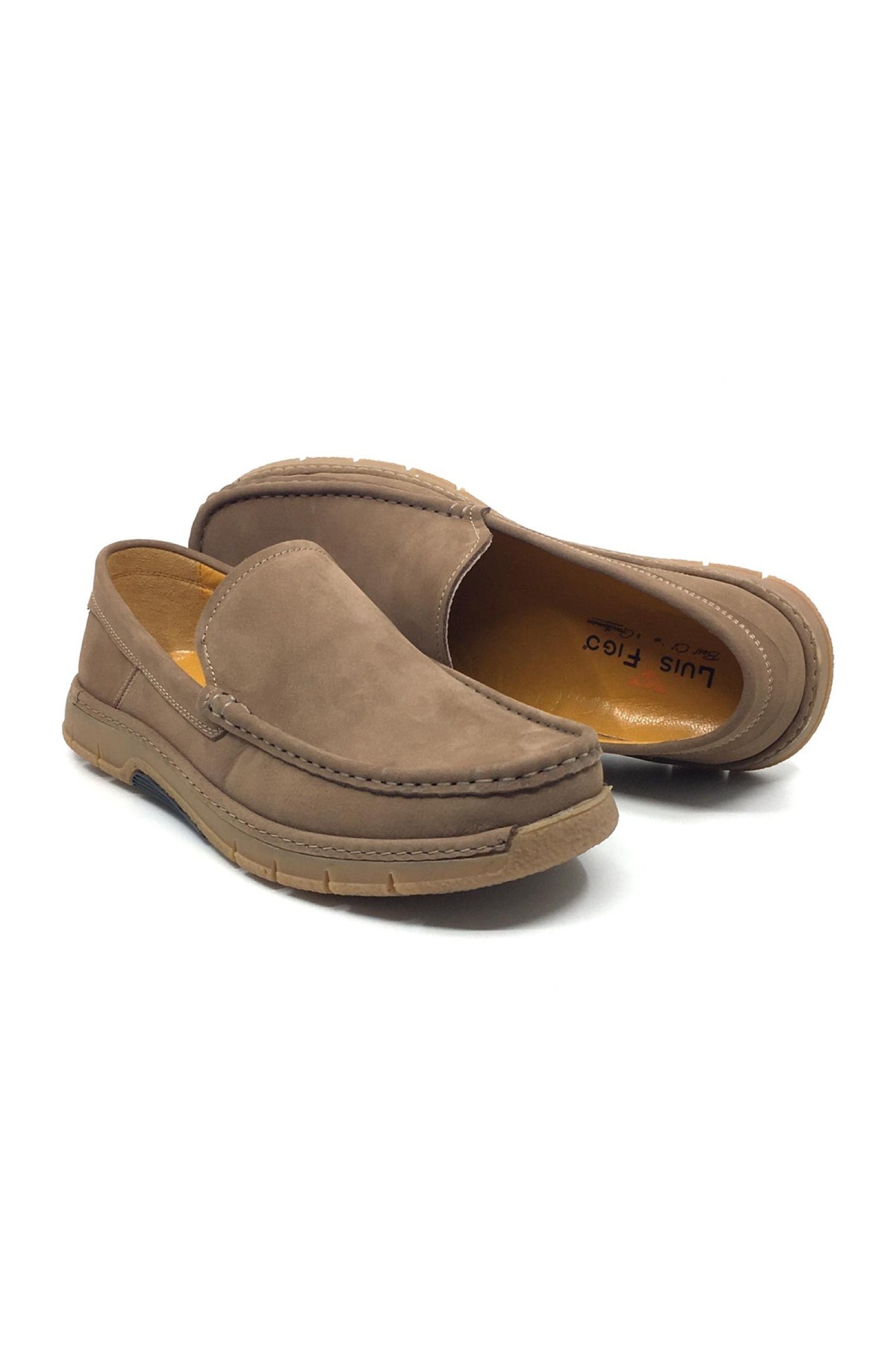 Luis Figo %100 Deri Nubuk Erkek Yazlık Rahat Tımbır Rok Bağsız Ayakkabı Yeni Sezon 40-44