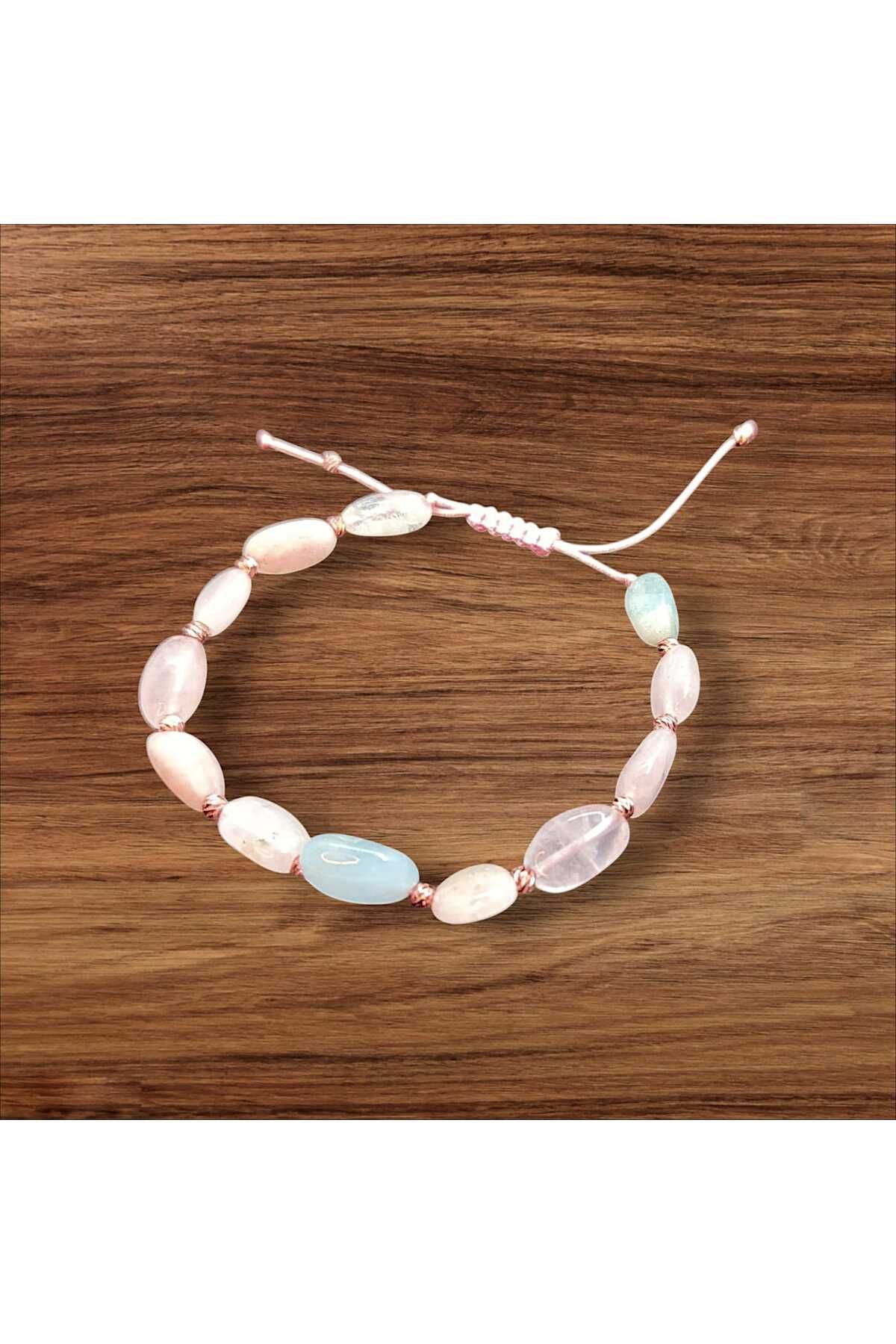 ÜMRANİKA JEWELLERY Morganit Bileklik - Doğal Taş
