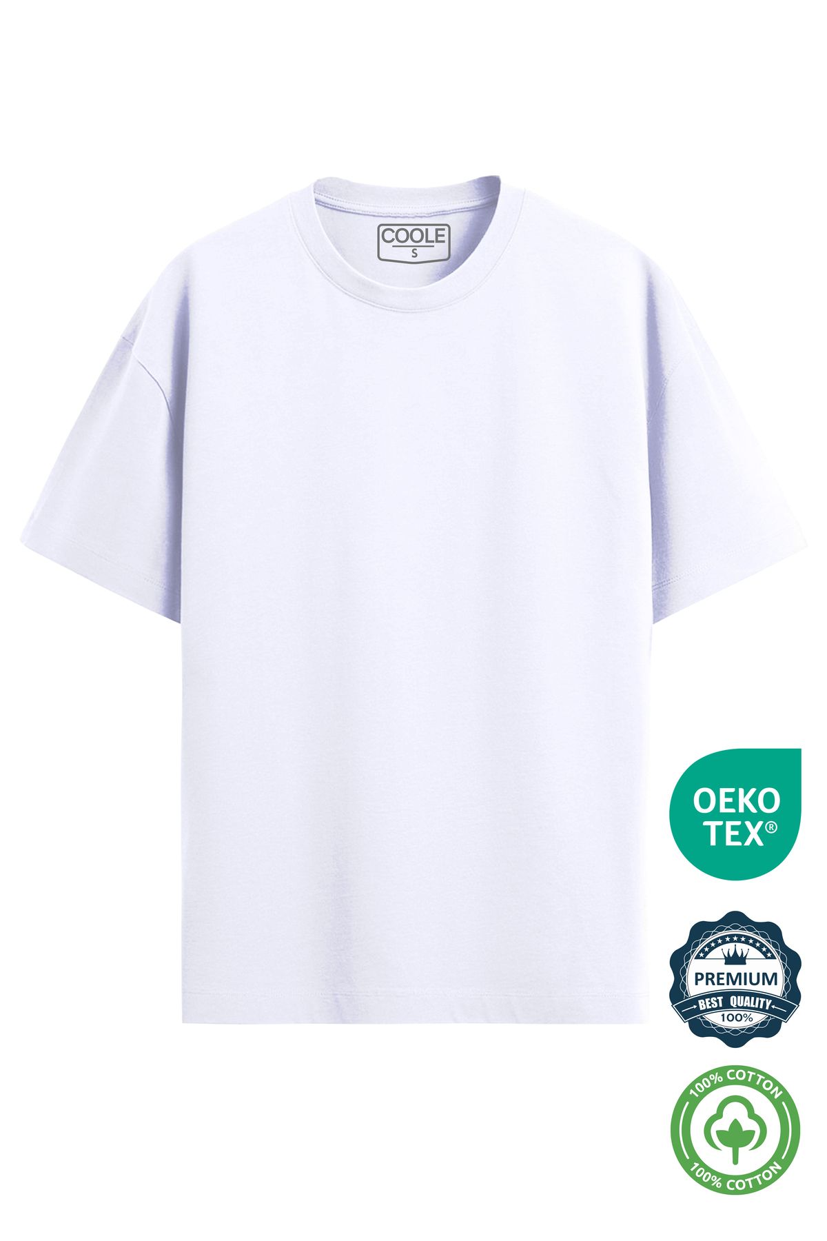 COOLE Premium Series Unisex Regular Kalıp Bisiklet Yaka Kısa Kol T-Shirt