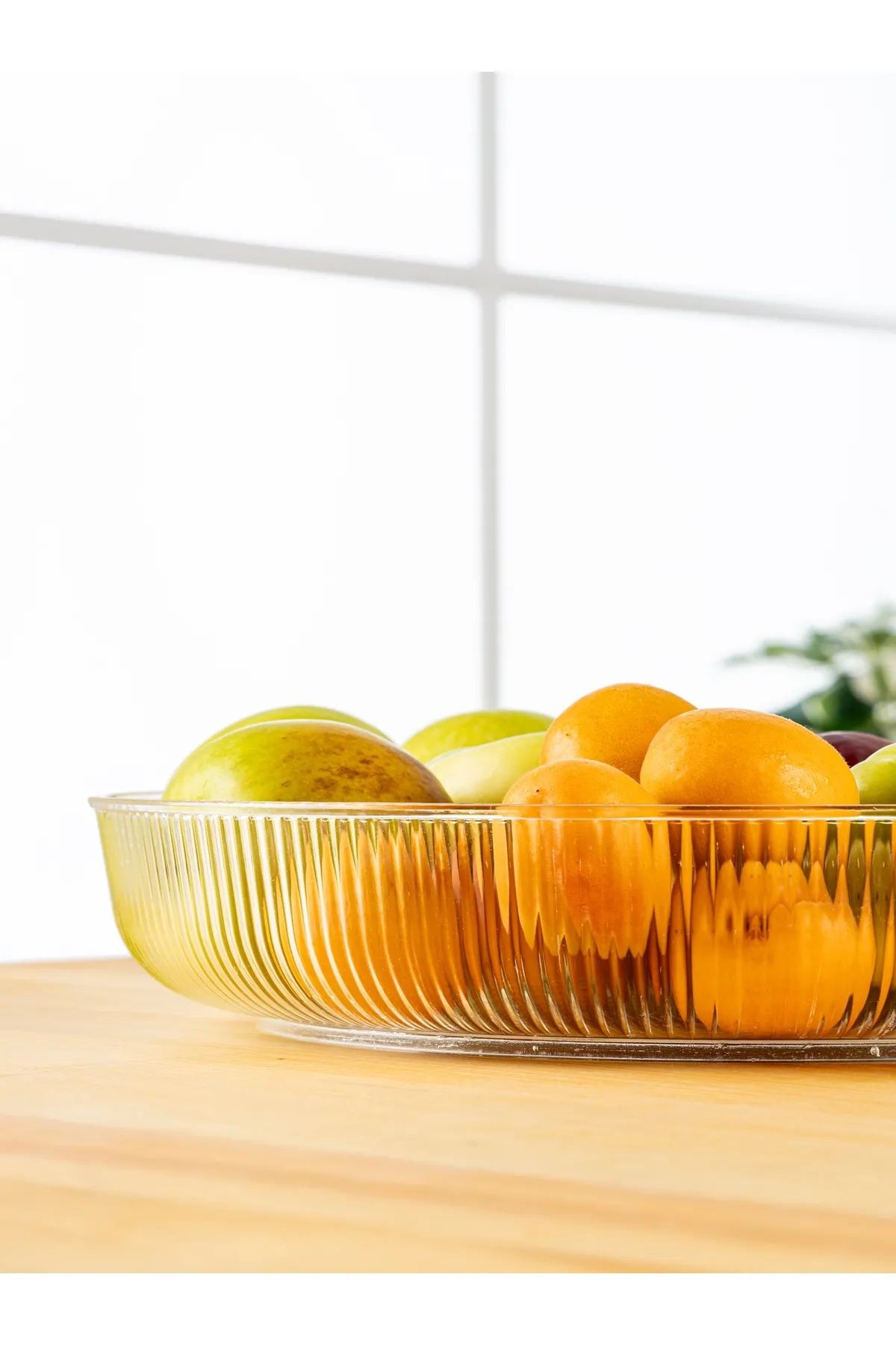 Heredot Mithra Life Şeffaf Esnek Kırılmaz Plastik Meyve Sebze Salata Sunum Geniş Çanak Kasesi MIT1224
