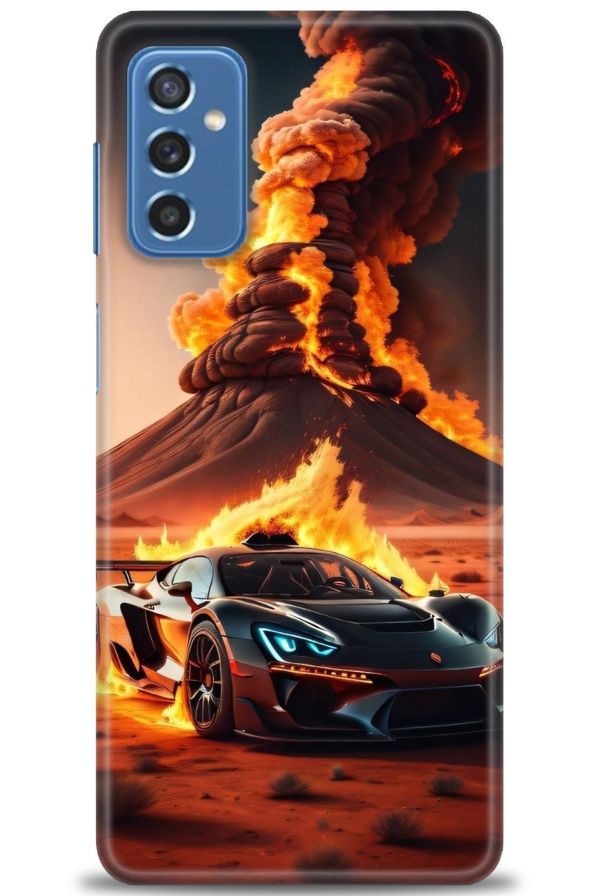 CooperTech Samsung Galaxy M52 5G İle Uyumlu HD Baskılı Desenli Silikon Kılıf - 856