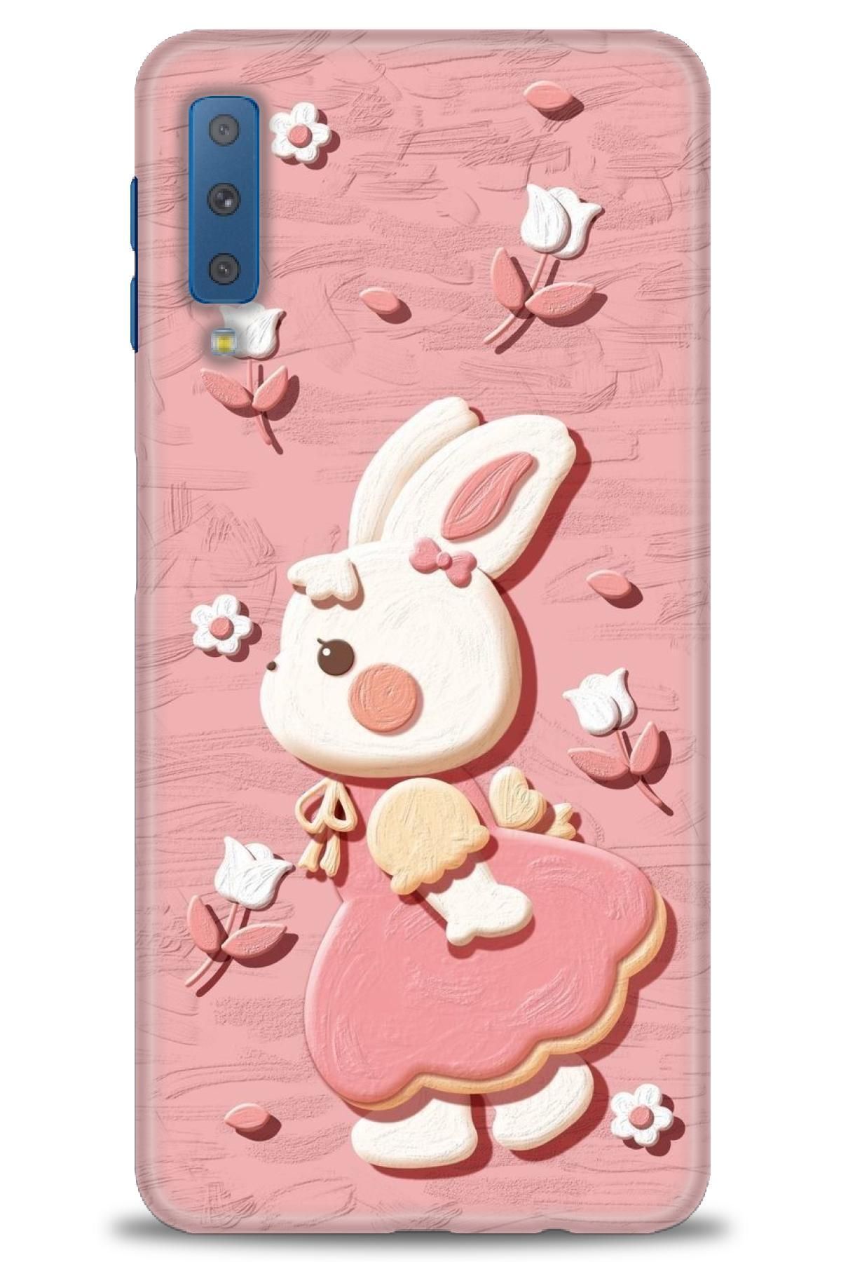 CooperTech Samsung Galaxy A7 2018 İle Uyumlu HD Baskılı Desenli Silikon Kılıf - 838