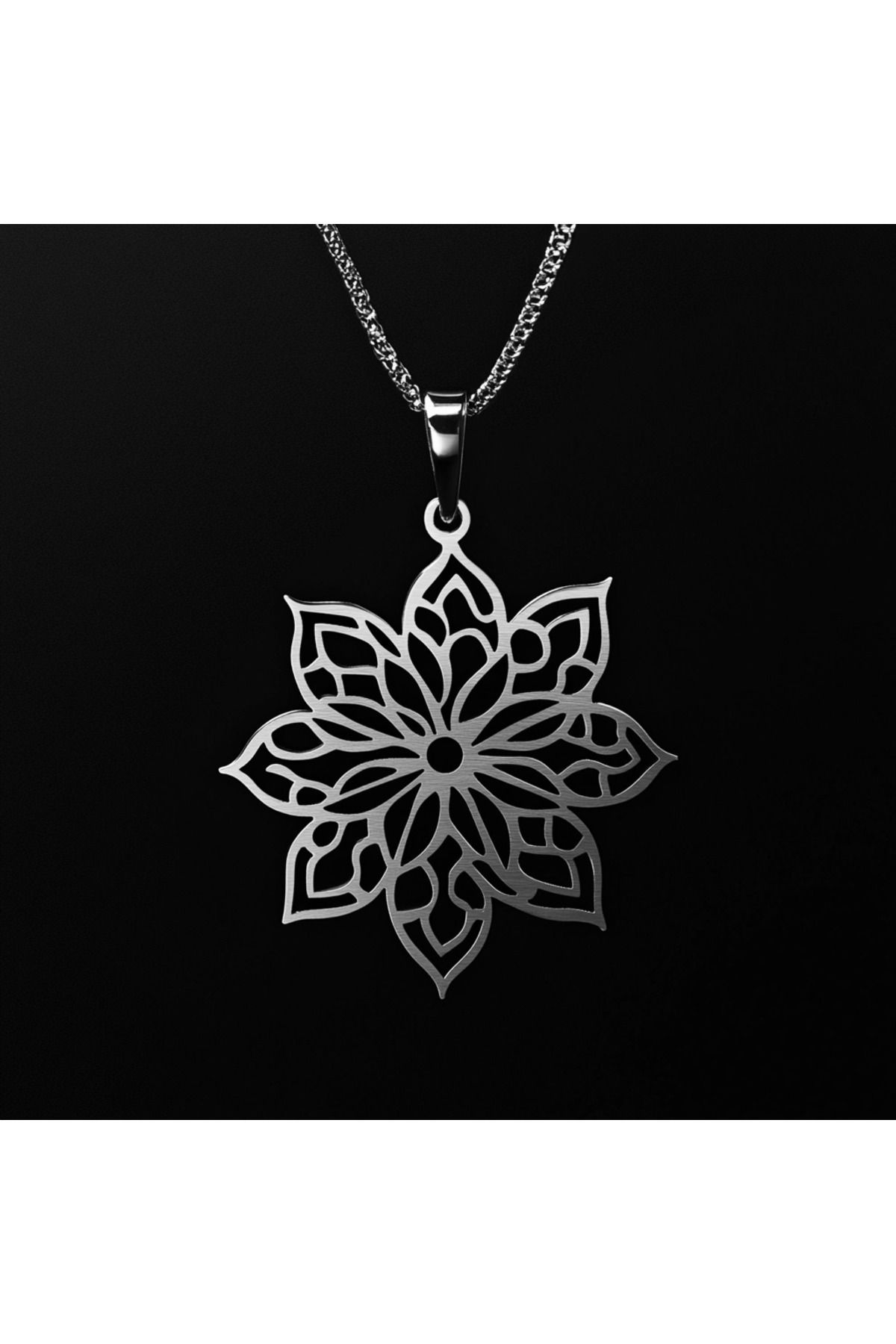 TabiTela 925 Ayar gümüş kolye çiçek SM3783