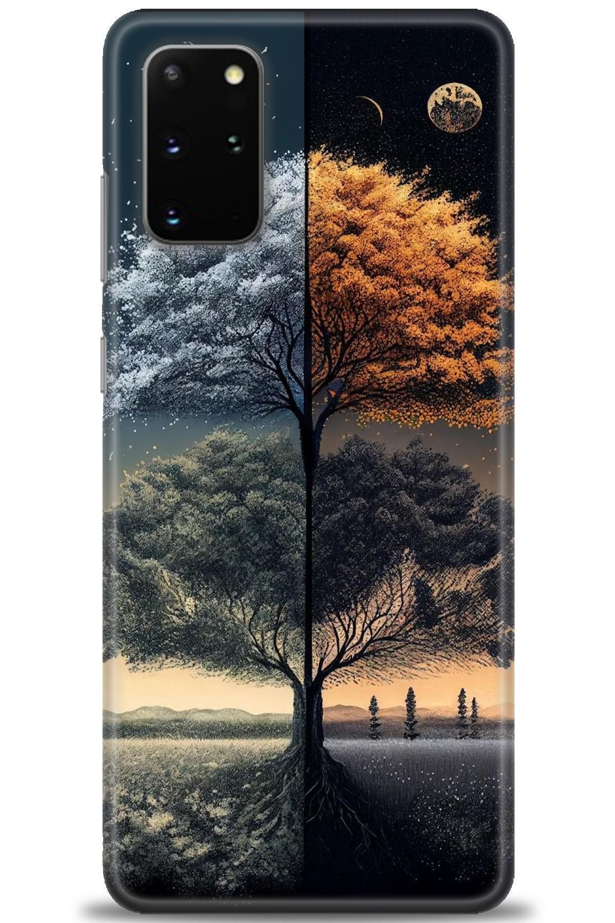 CooperTech Samsung Galaxy S20 Plus İle Uyumlu HD Baskılı Desenli Silikon Kılıf - 621