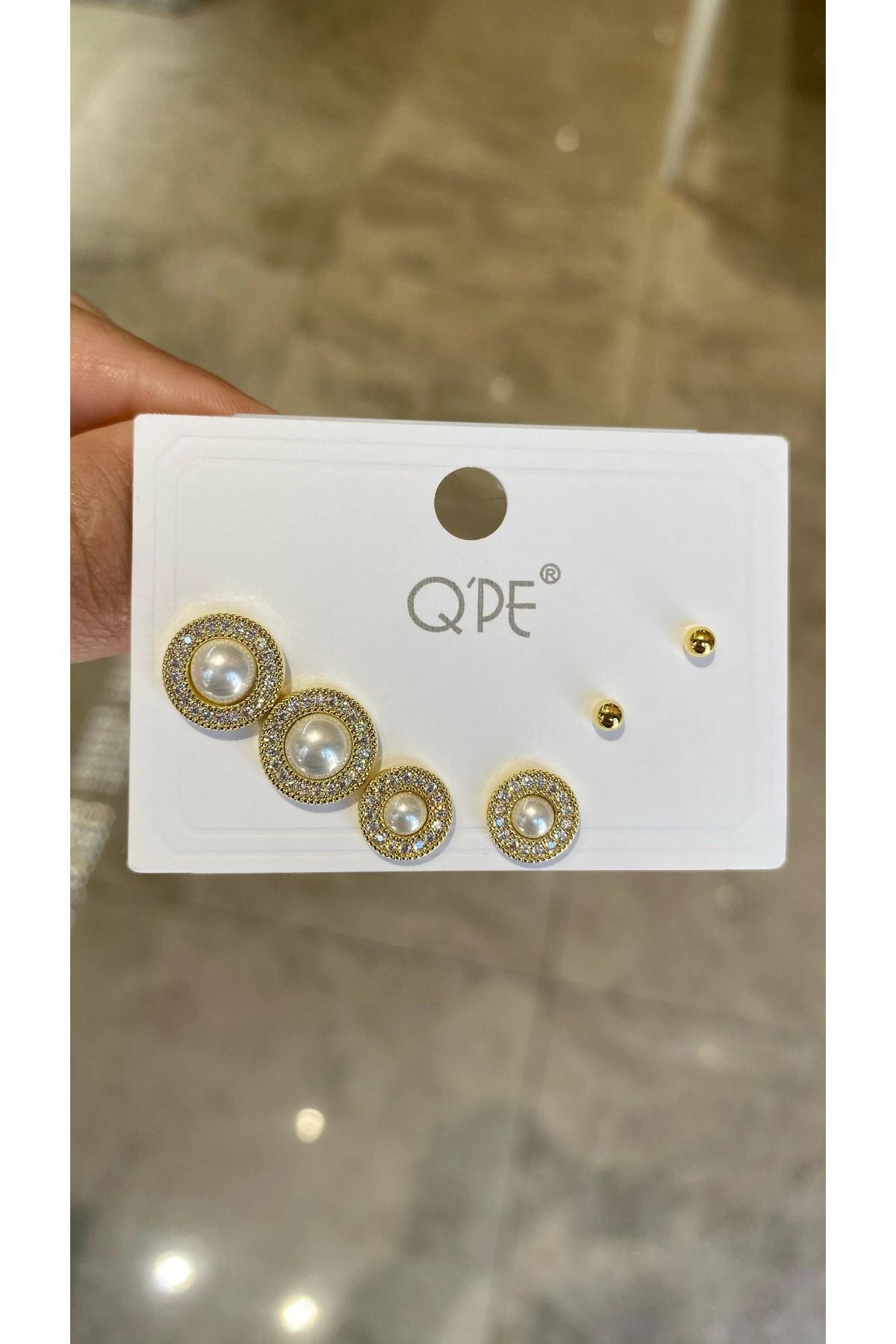 Yares Accessories Çoklu küpe incili