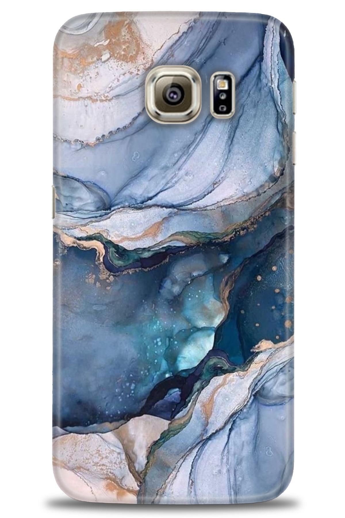 CooperTech Samsung Galaxy S6 Edge İle Uyumlu HD Baskılı Desenli Silikon Kılıf - 810